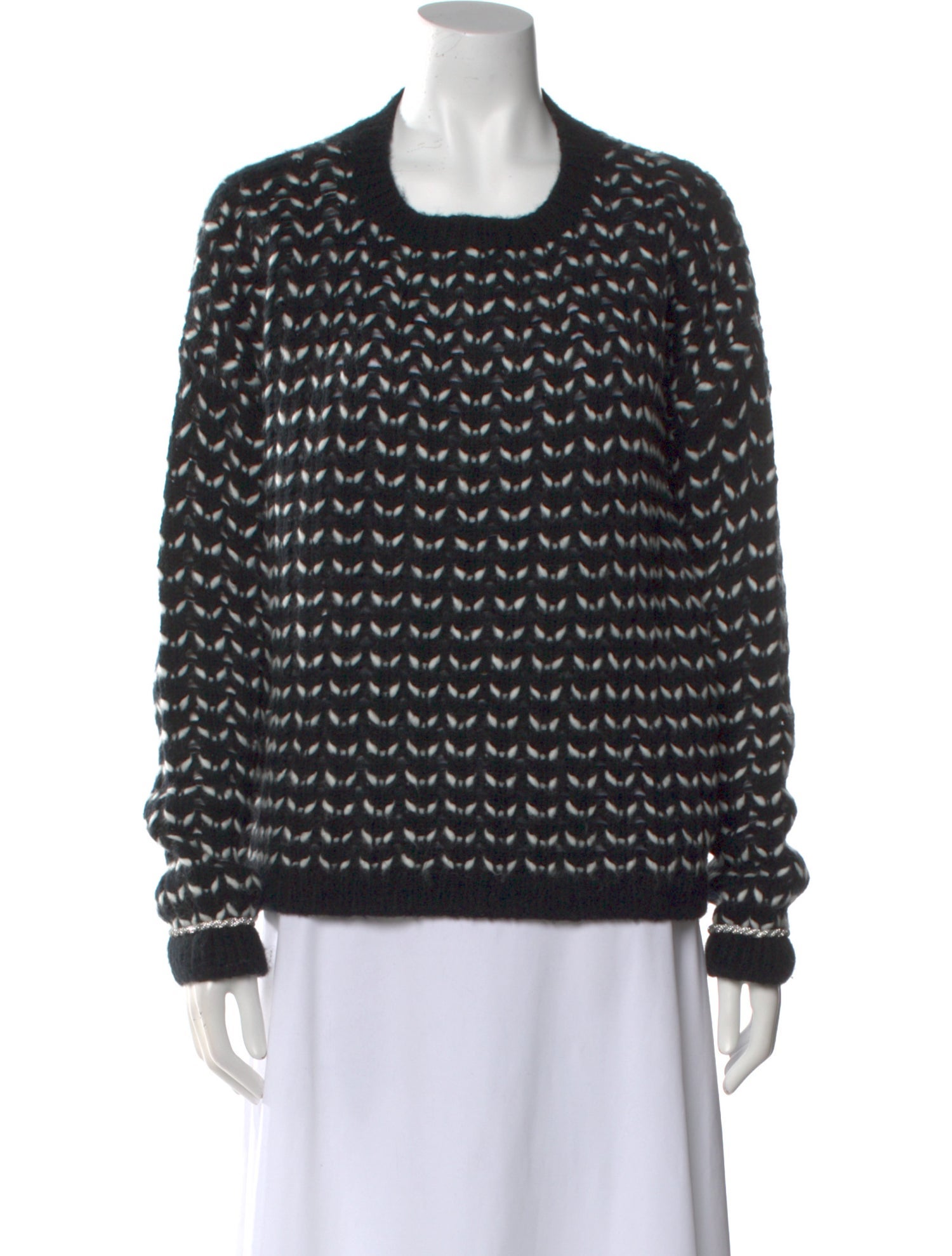 Max Mara Virgin Wool Printed Sweater