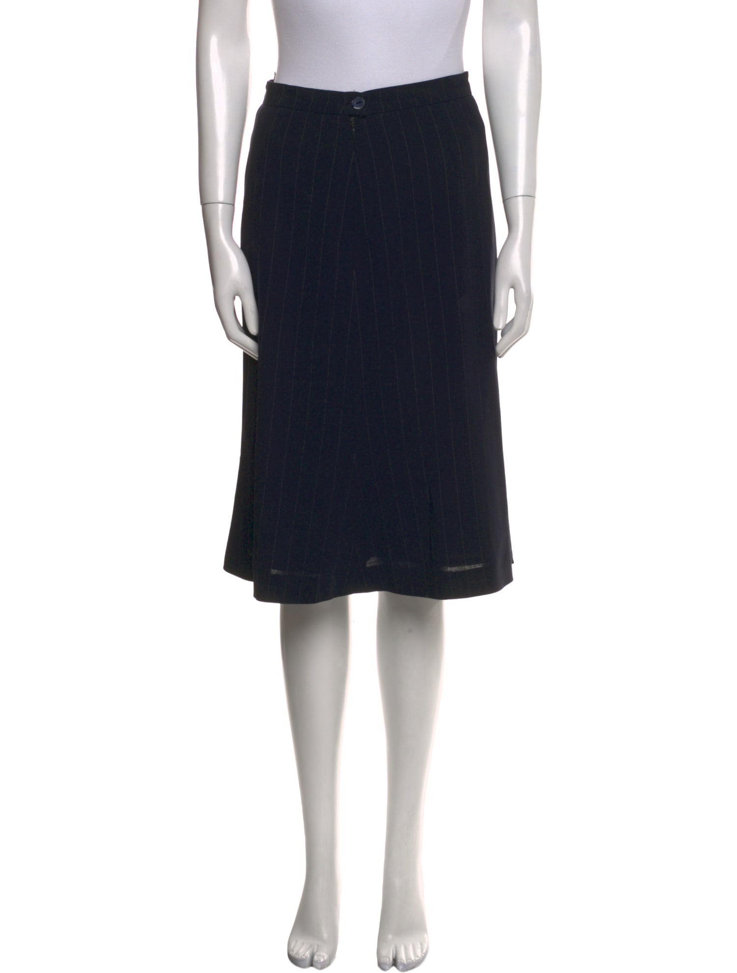 Max Mara Virgin Wool Knee-Length Skirt
