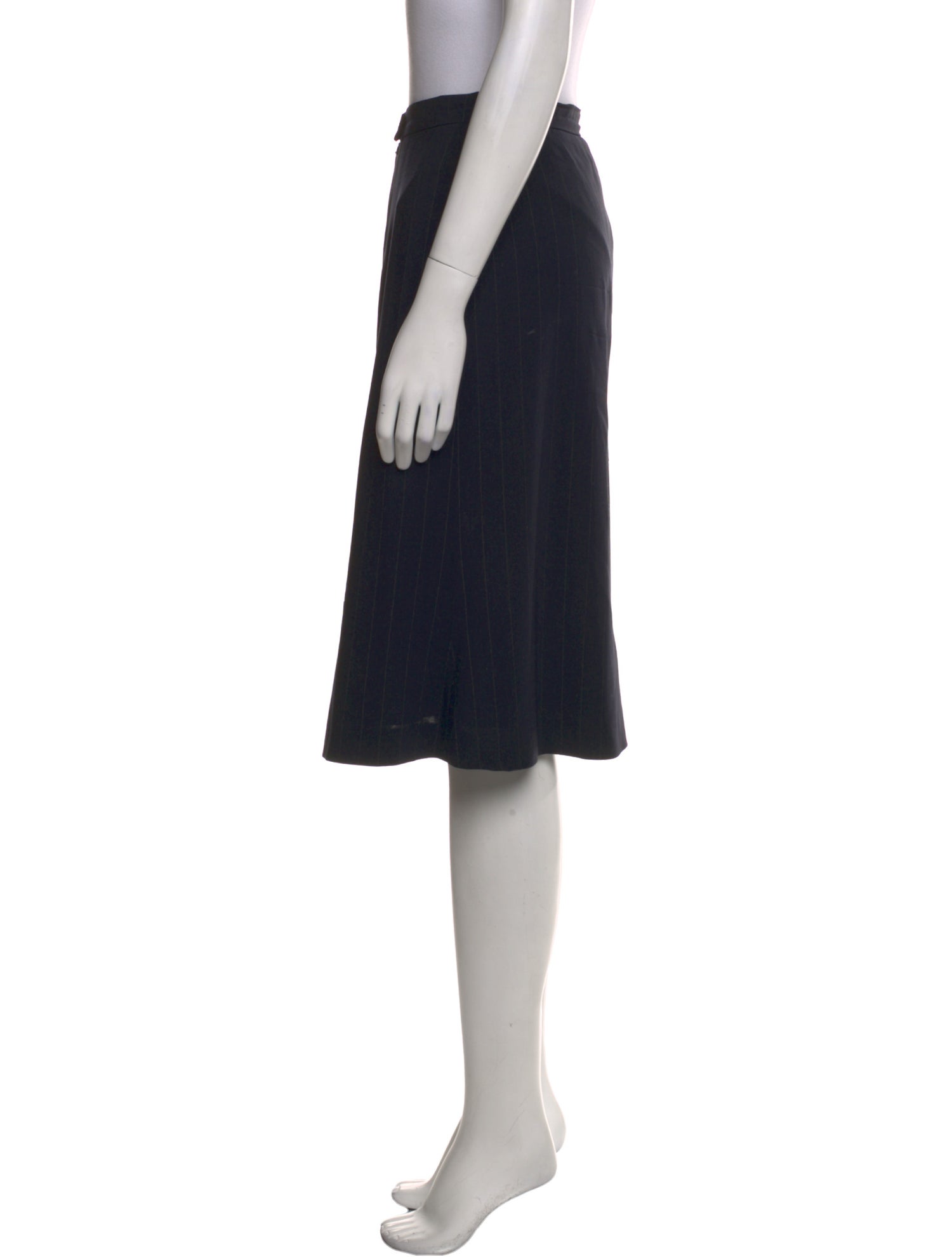Max Mara Virgin Wool Knee-Length Skirt