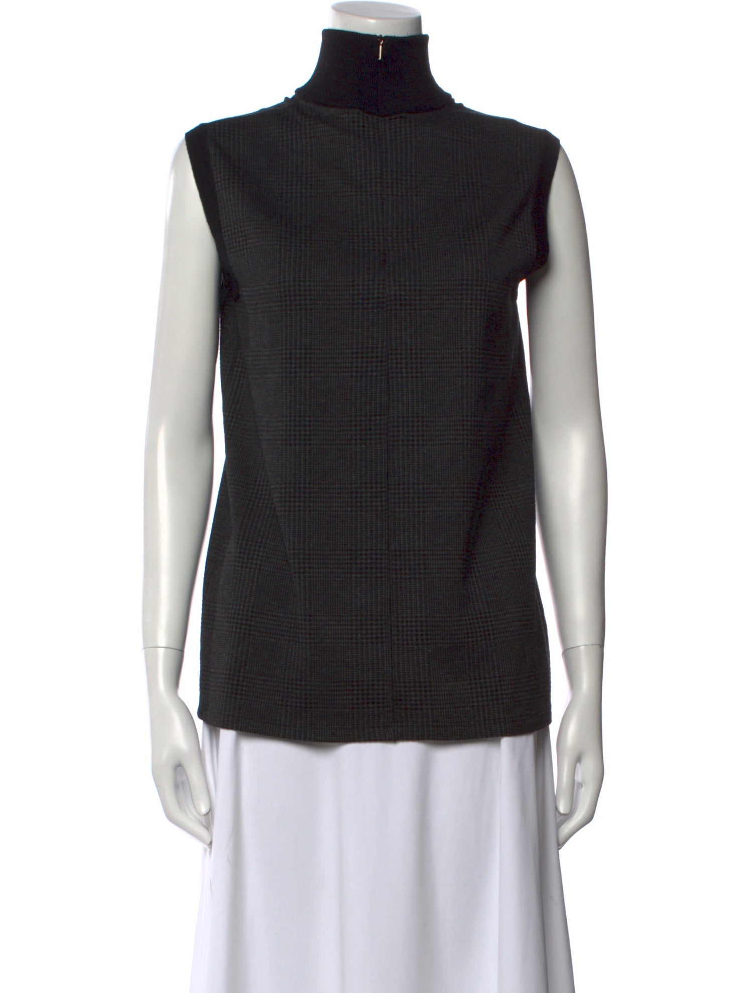 Max Mara Turtleneck Sleeveless Top