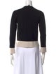 Max Mara Colorblock Pattern Crew Neck Sweater