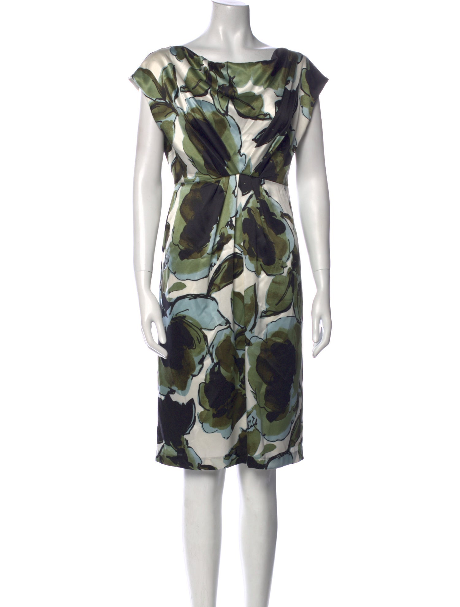 Max Mara Silk Knee-Length Dress