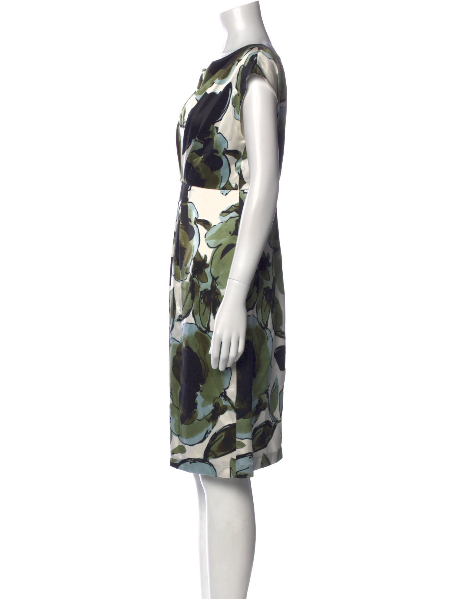 Max Mara Silk Knee-Length Dress