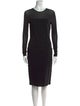 Max Mara Crew Neck Knee-Length Dress