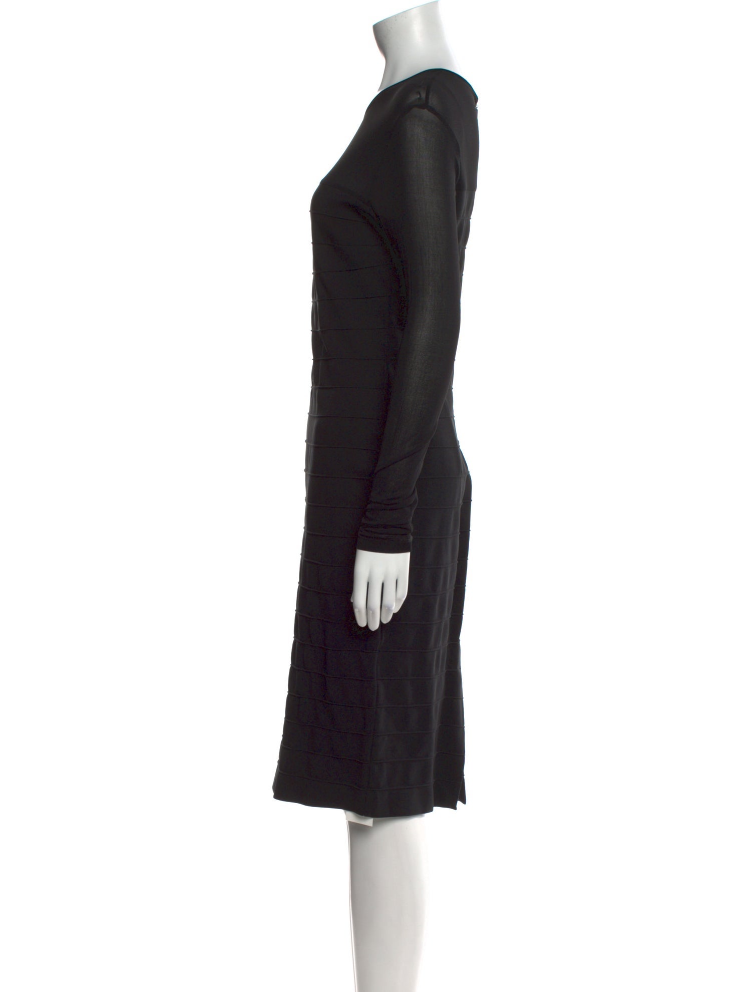 Max Mara Crew Neck Knee-Length Dress