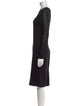 Max Mara Crew Neck Knee-Length Dress