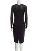 Max Mara Crew Neck Knee-Length Dress