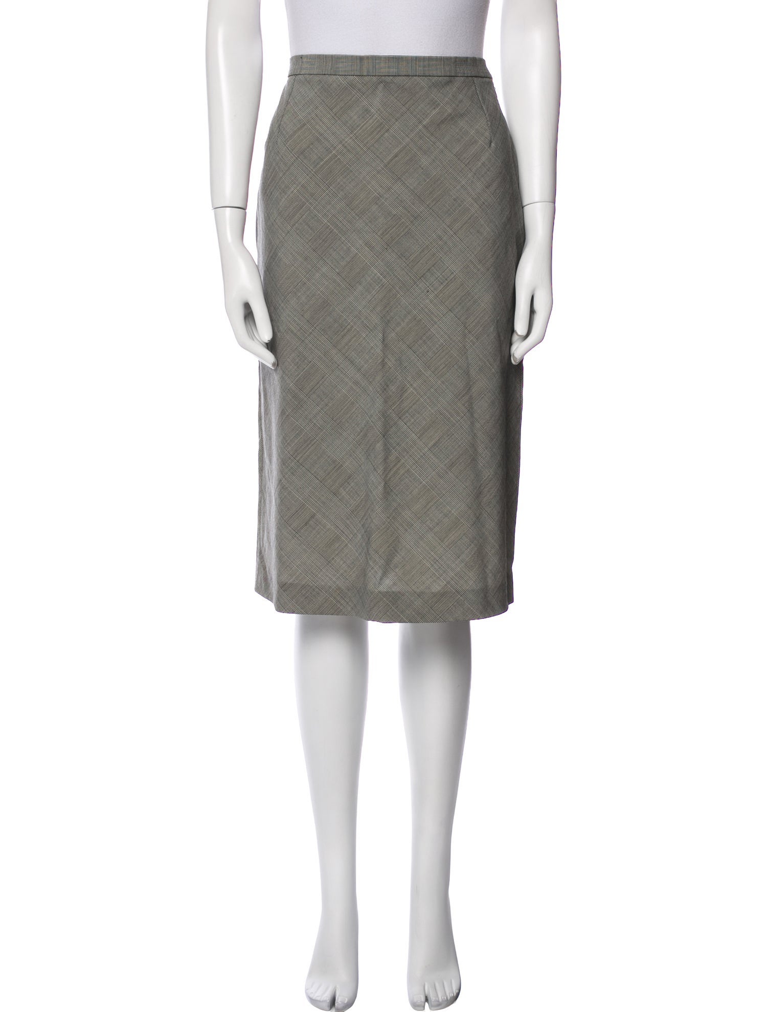 Max Mara Virgin Wool Knee-Length Skirt