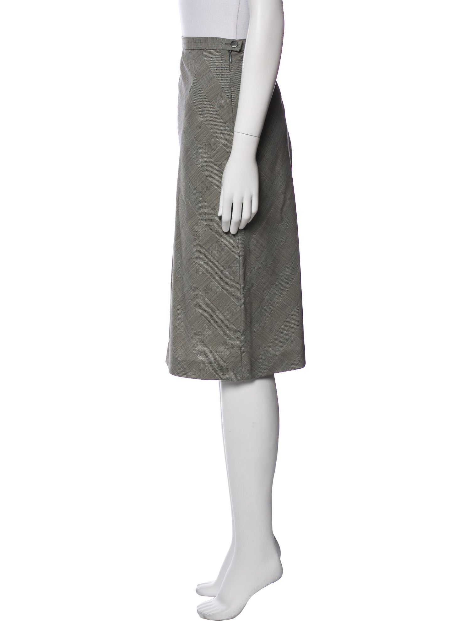 Max Mara Virgin Wool Knee-Length Skirt
