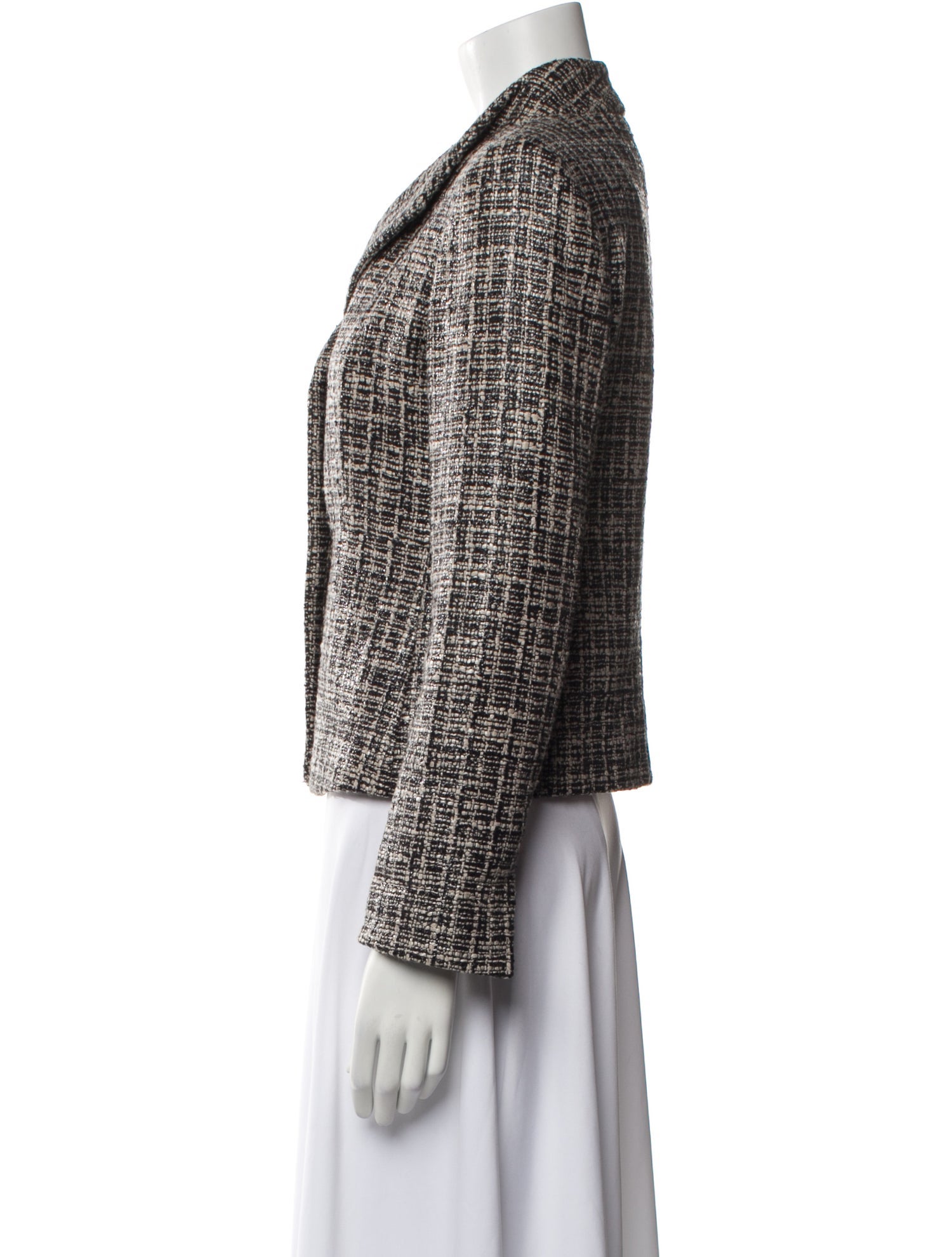 Max Mara Tweed Pattern Blazer
