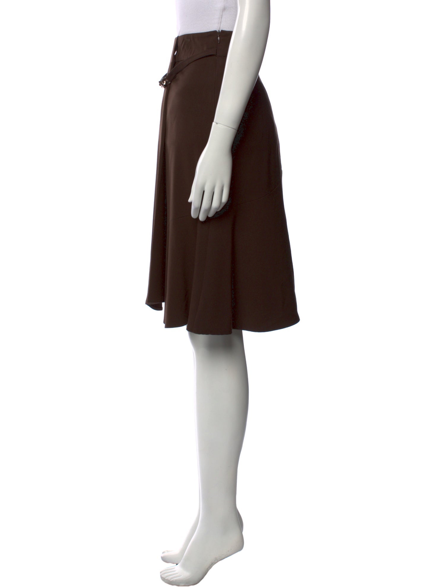 Max Mara Virgin Wool Knee-Length Skirt