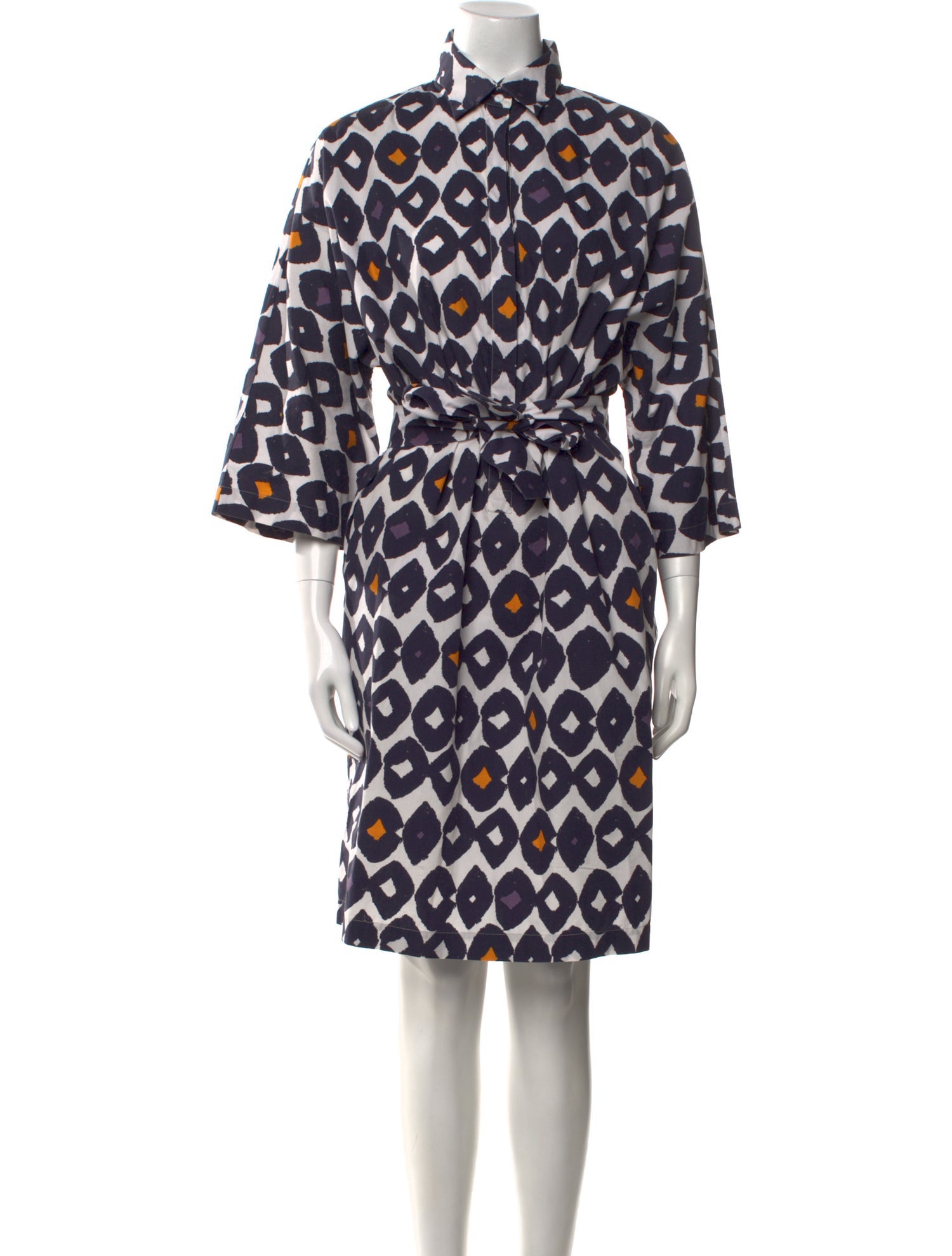Max Mara Printed Knee-Length Dress