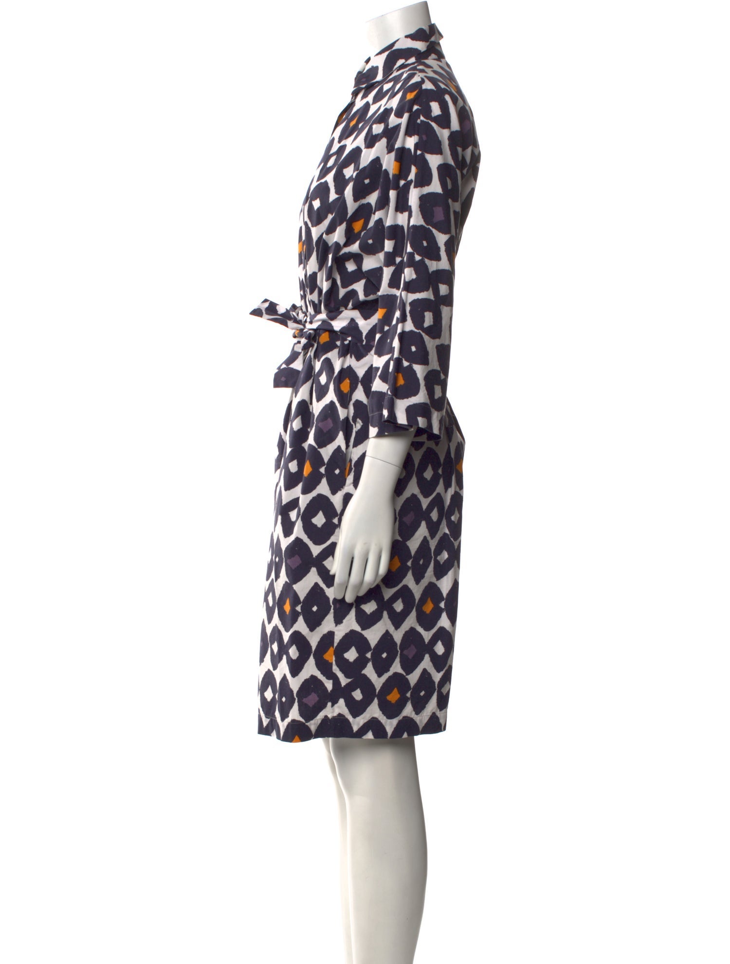 Max Mara Printed Knee-Length Dress