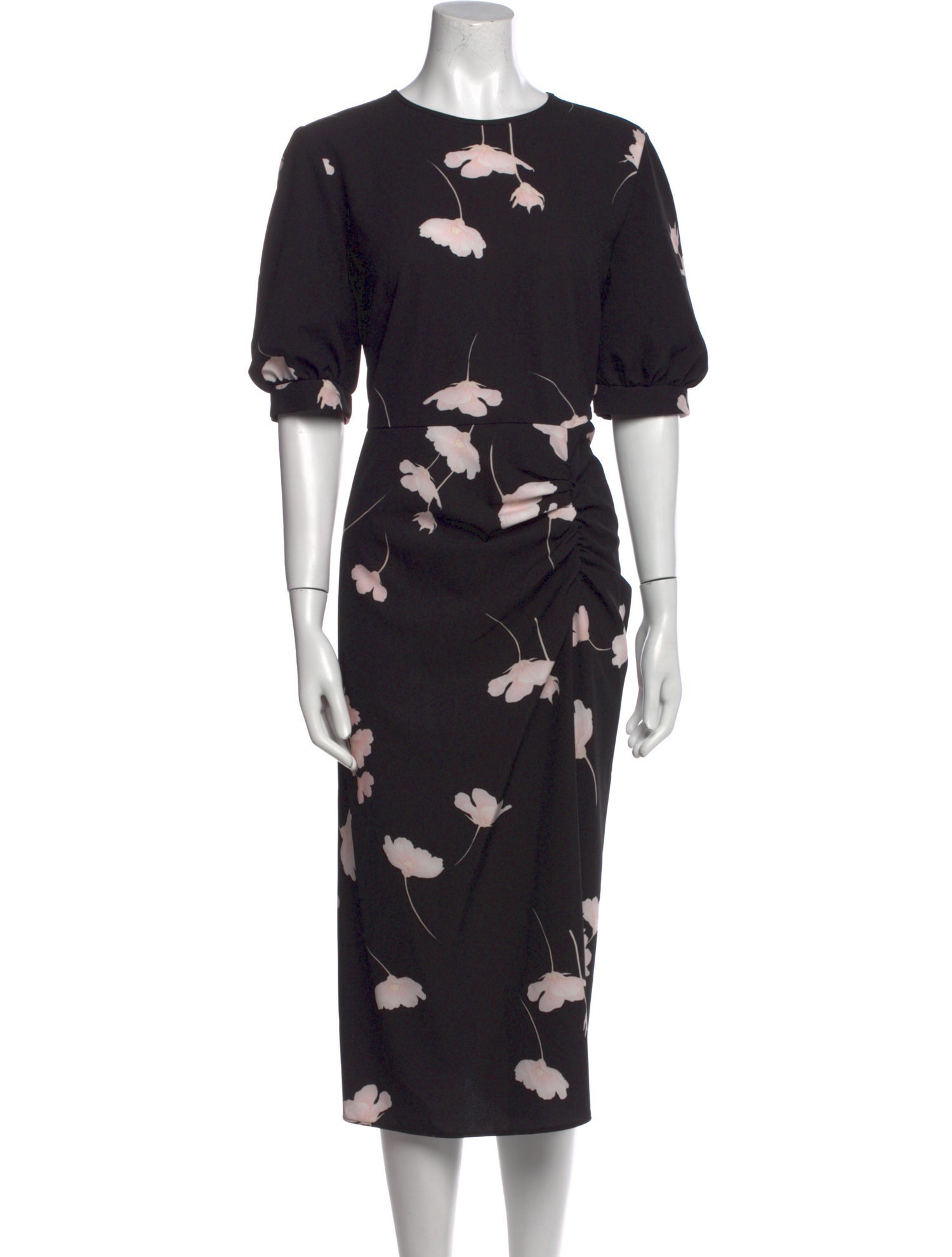 Max Mara Floral Print Midi Length Dress w/ Tags