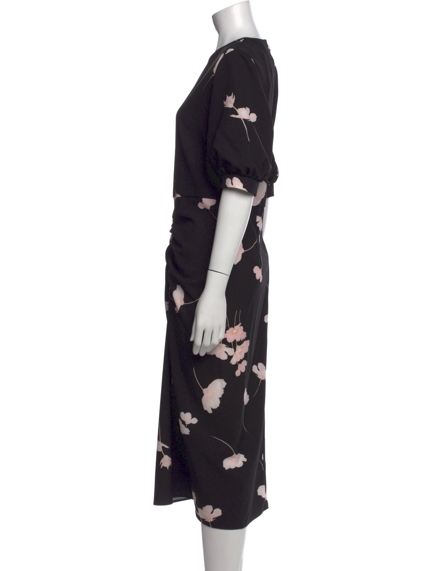 Max Mara Floral Print Midi Length Dress w/ Tags