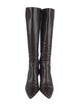 Max Mara Embossed Leather Boots