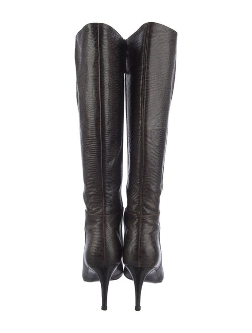 Max Mara Embossed Leather Boots