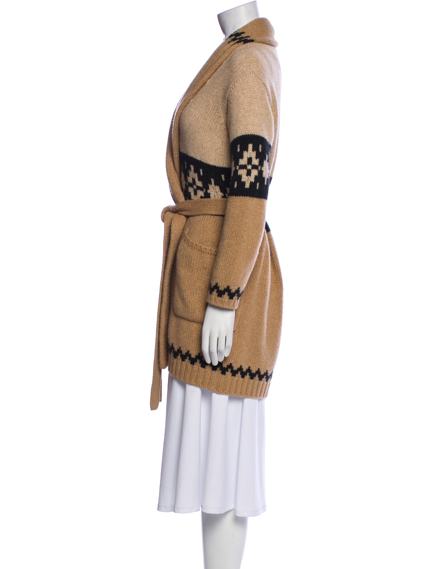 Max Mara Printed V-Neck Sweater