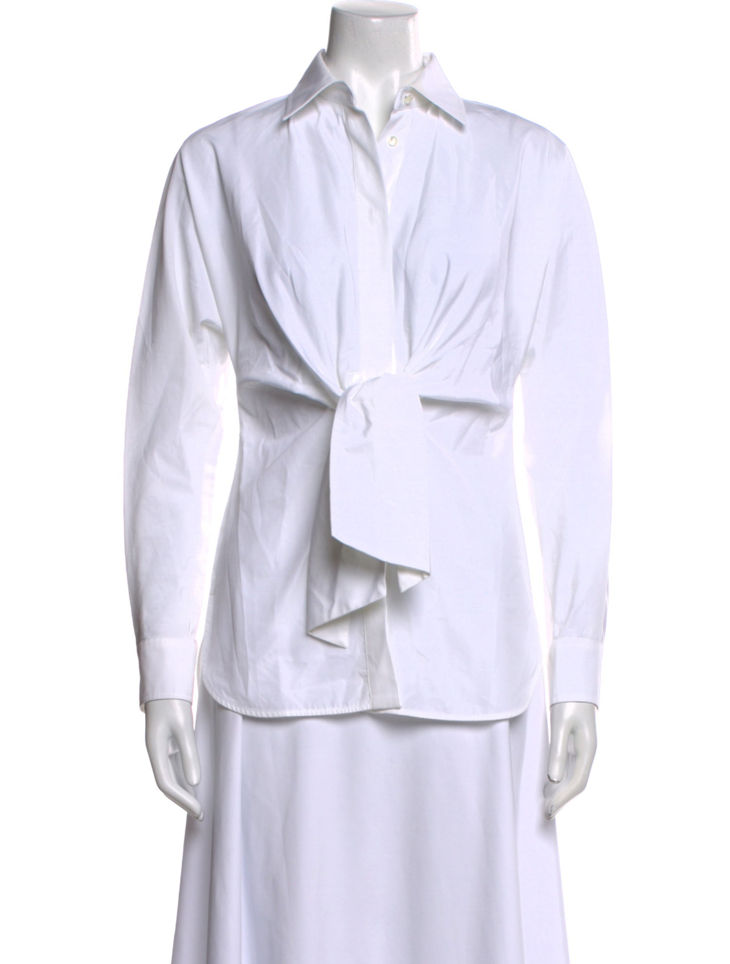 Max Mara Long Sleeve Button-Up Top