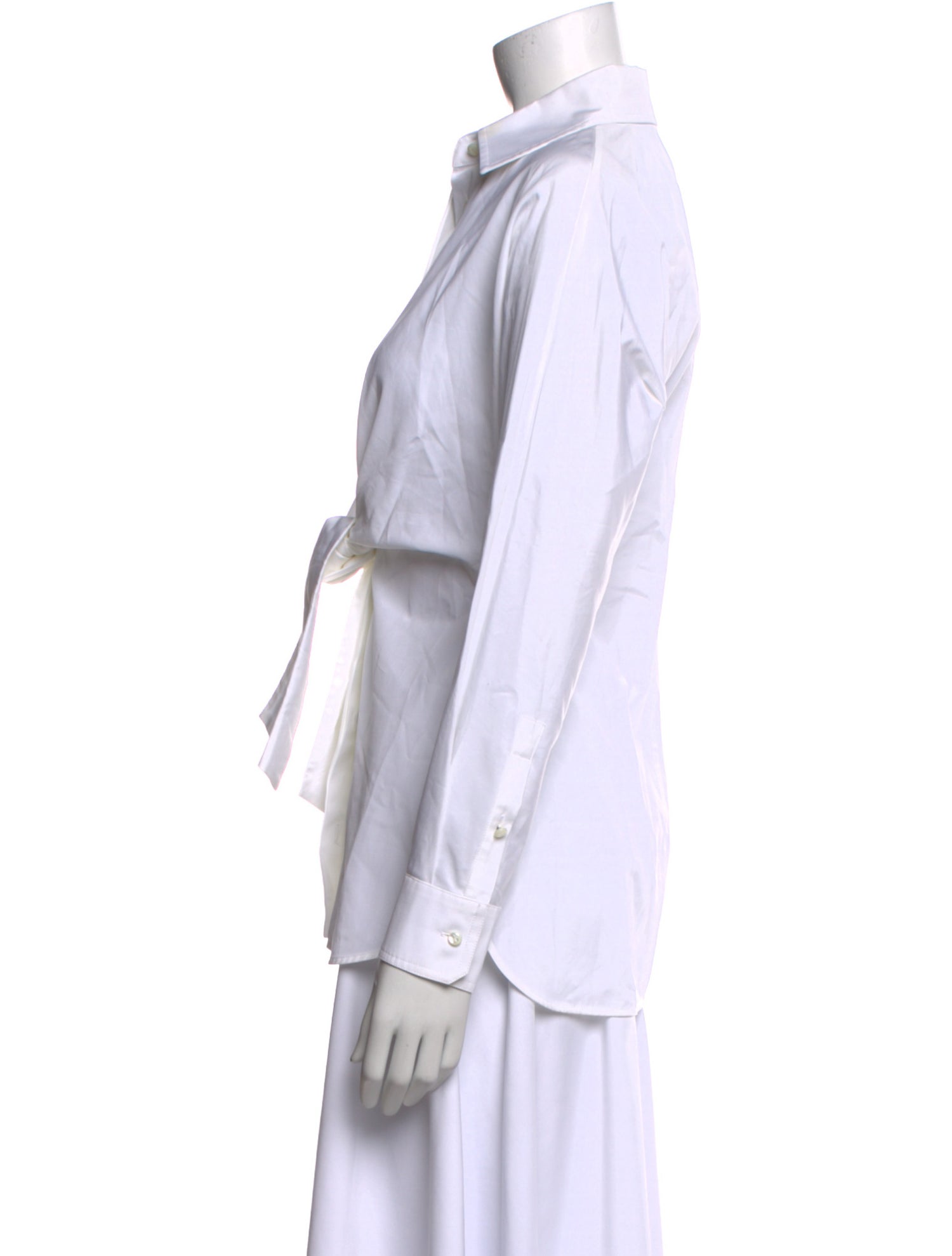 Max Mara Long Sleeve Button-Up Top