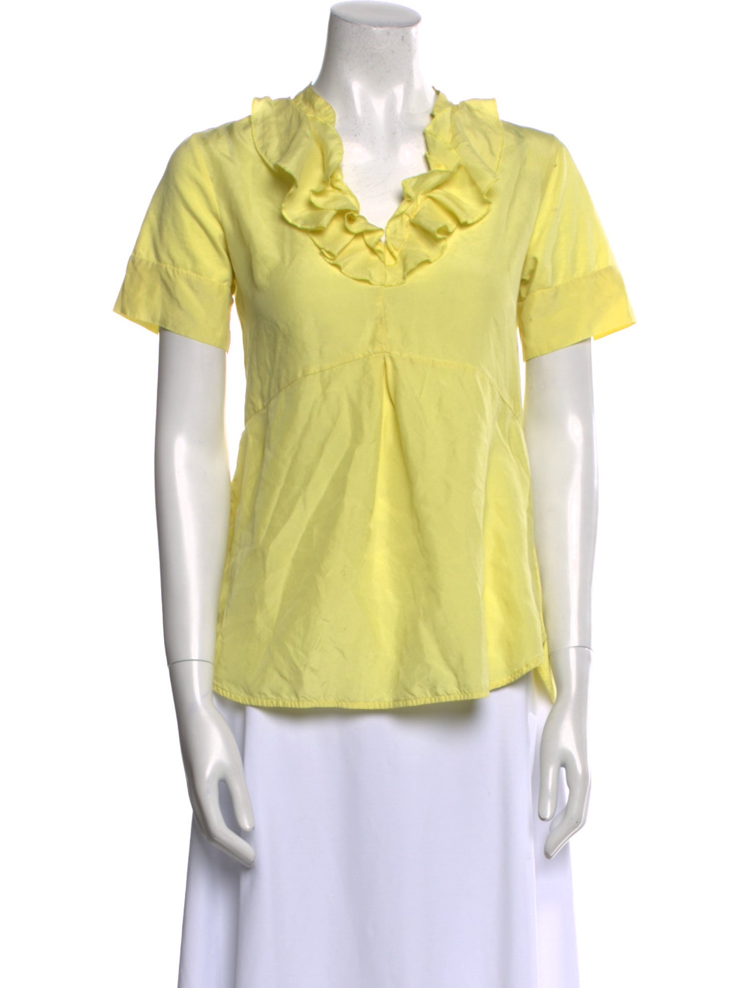 Max Mara V-Neck Short Sleeve Top