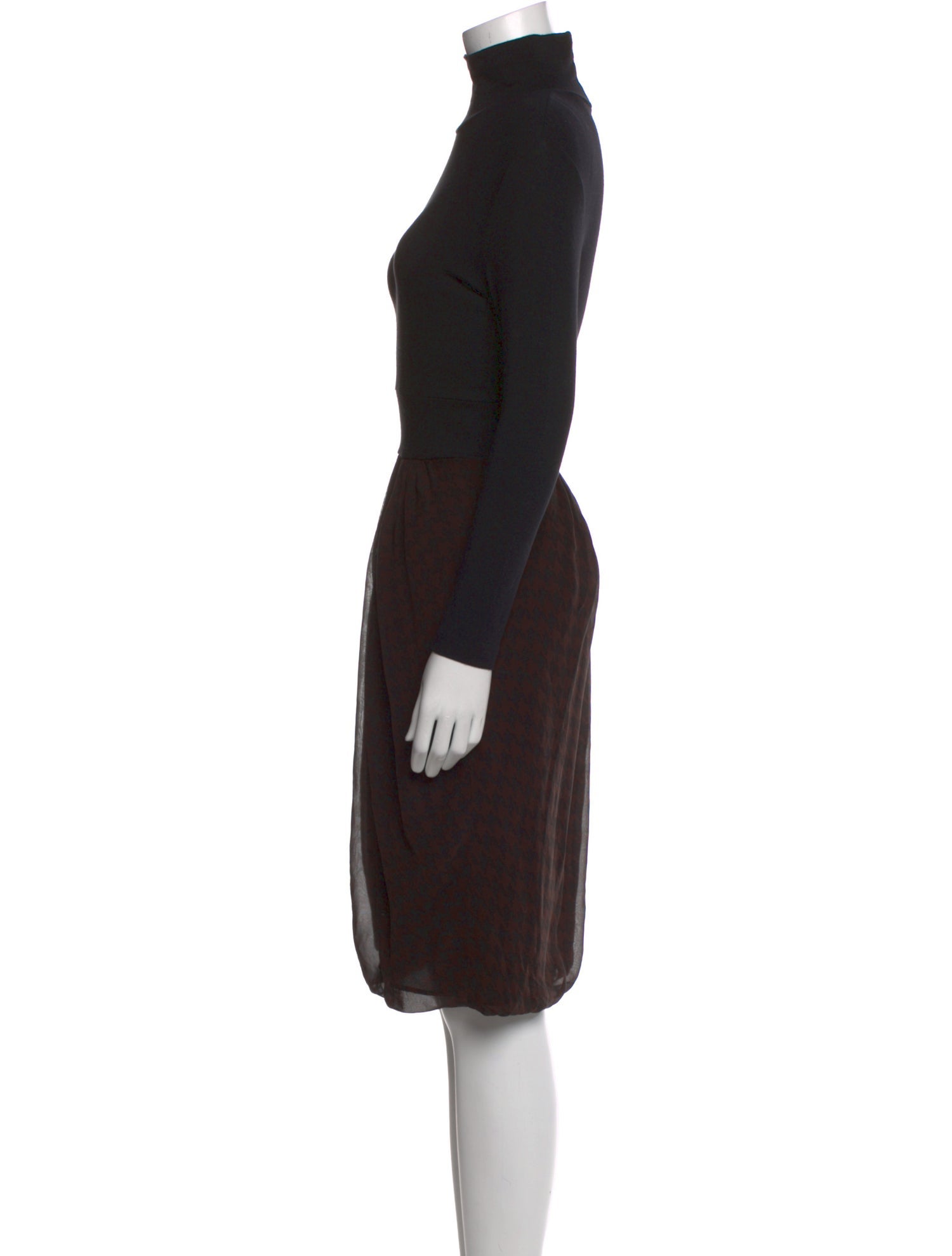 Max Mara Turtleneck Midi Length Dress
