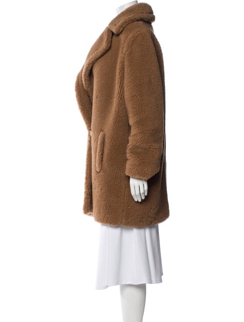 Max Mara Camel Hair Faux Fur Coat