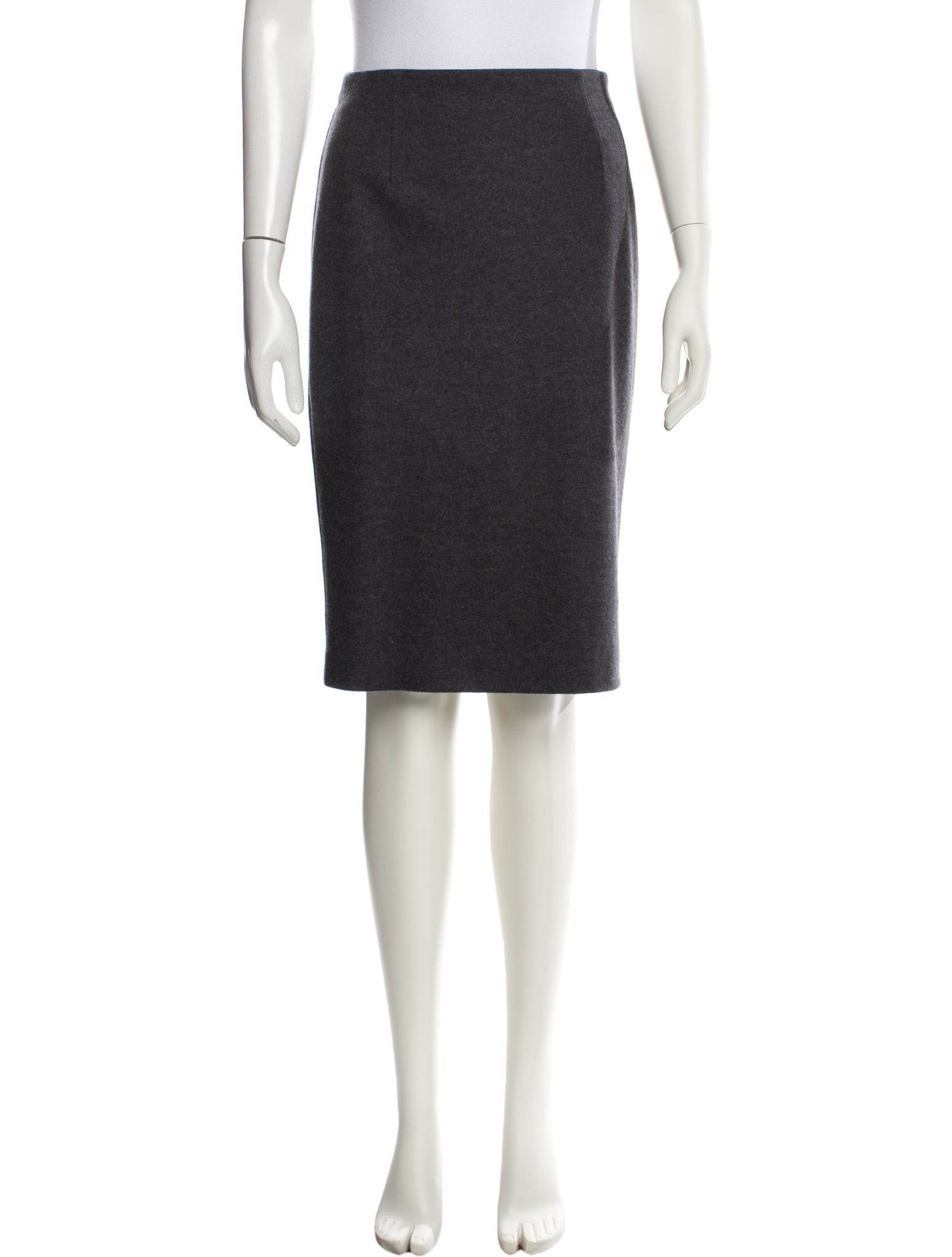 Max Mara Virgin Wool Knee-Length Skirt