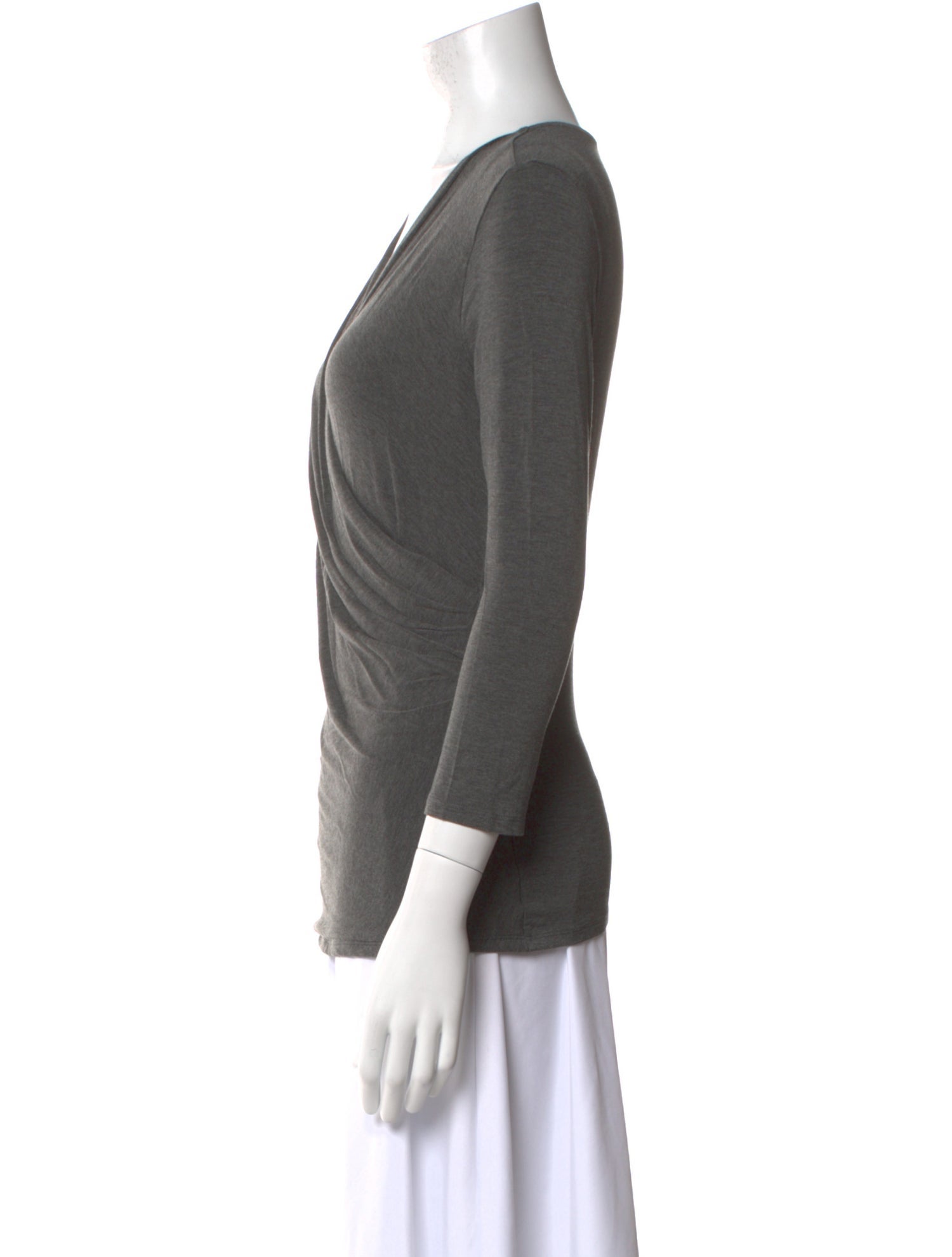 Max Mara V-Neck Long Sleeve Top