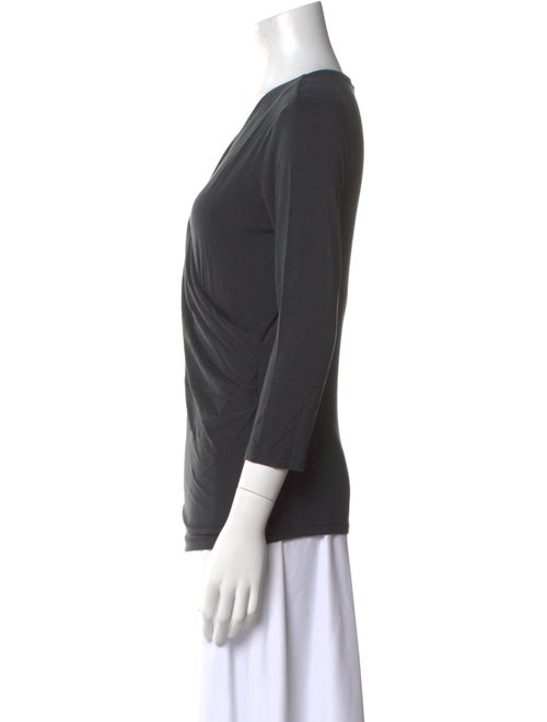 Max Mara V-Neck Three-Quarter Sleeve Top