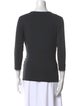 Max Mara V-Neck Three-Quarter Sleeve Top