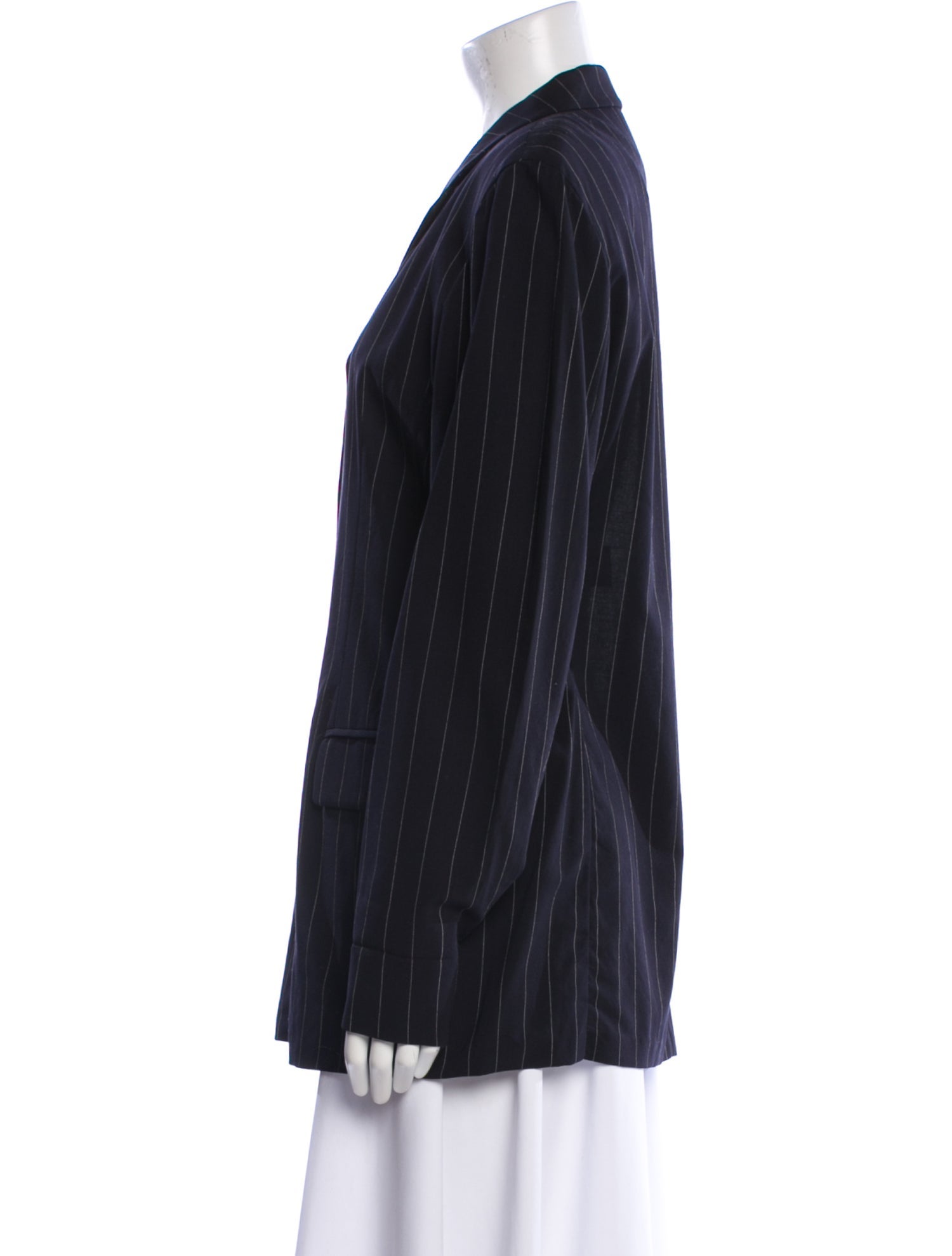 Max Mara Virgin Wool Striped Blazer