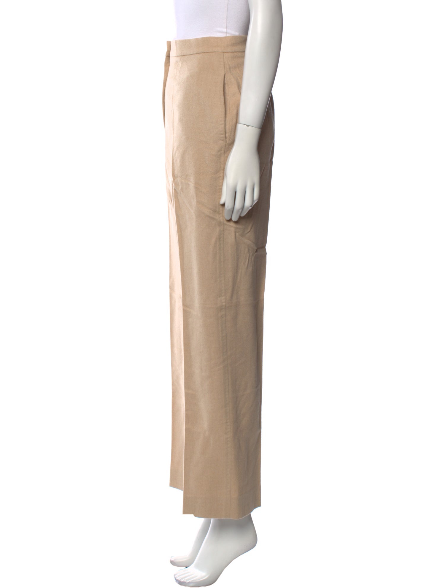 Max Mara Camel Hair Wide Leg Pants