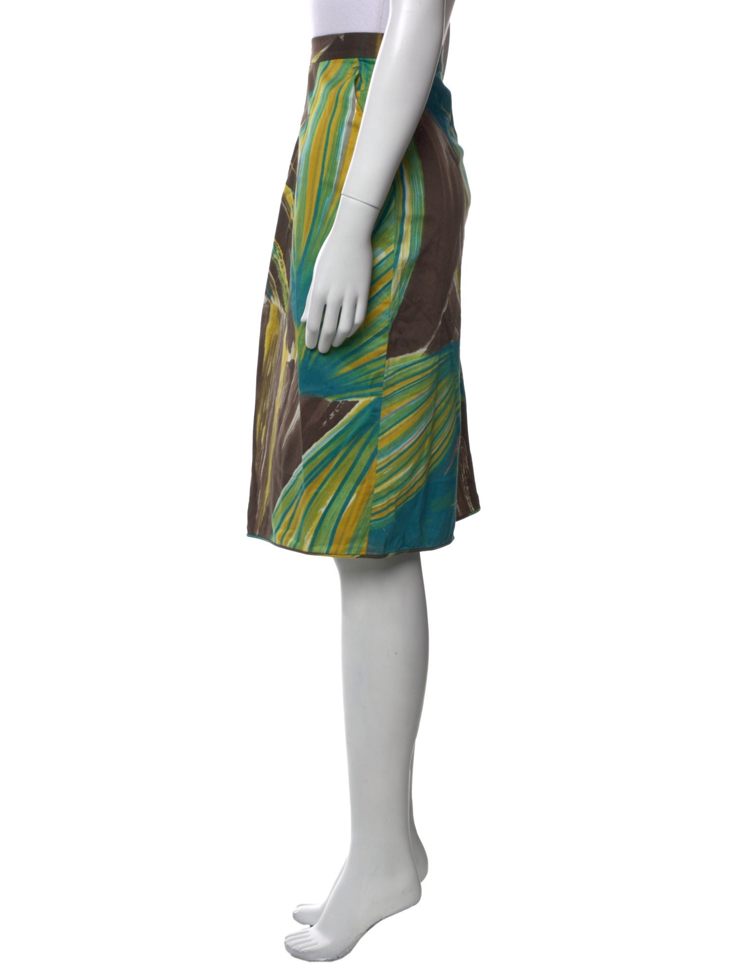 Max Mara Printed Knee-Length Skirt