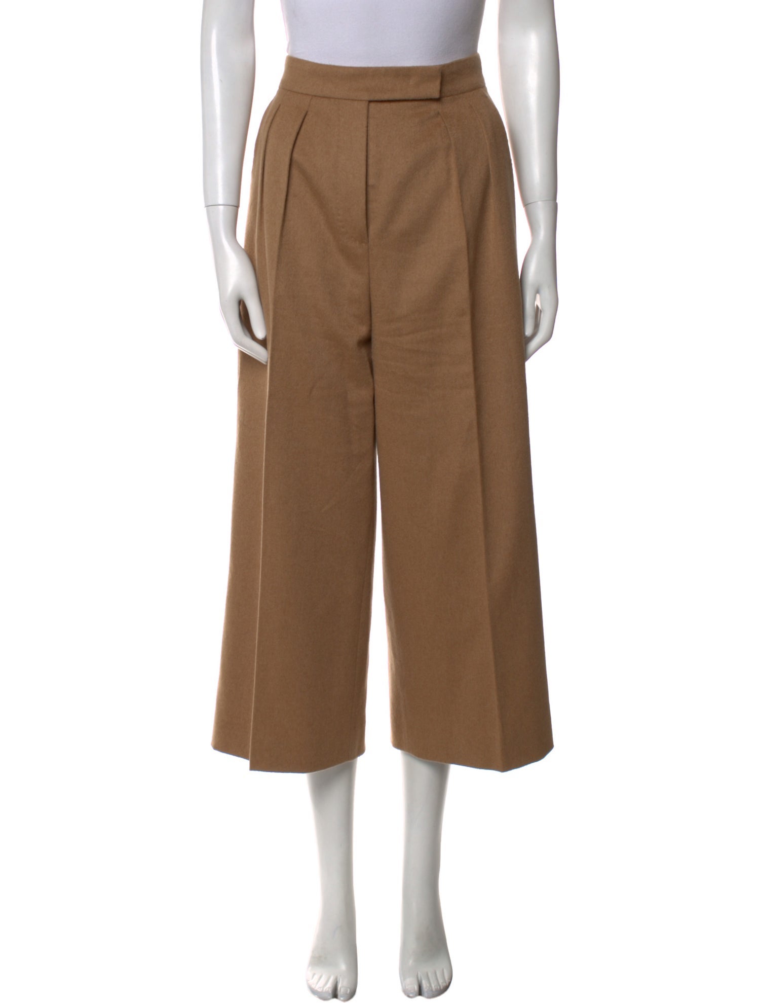 Max Mara Camel Hair Wide Leg Pants