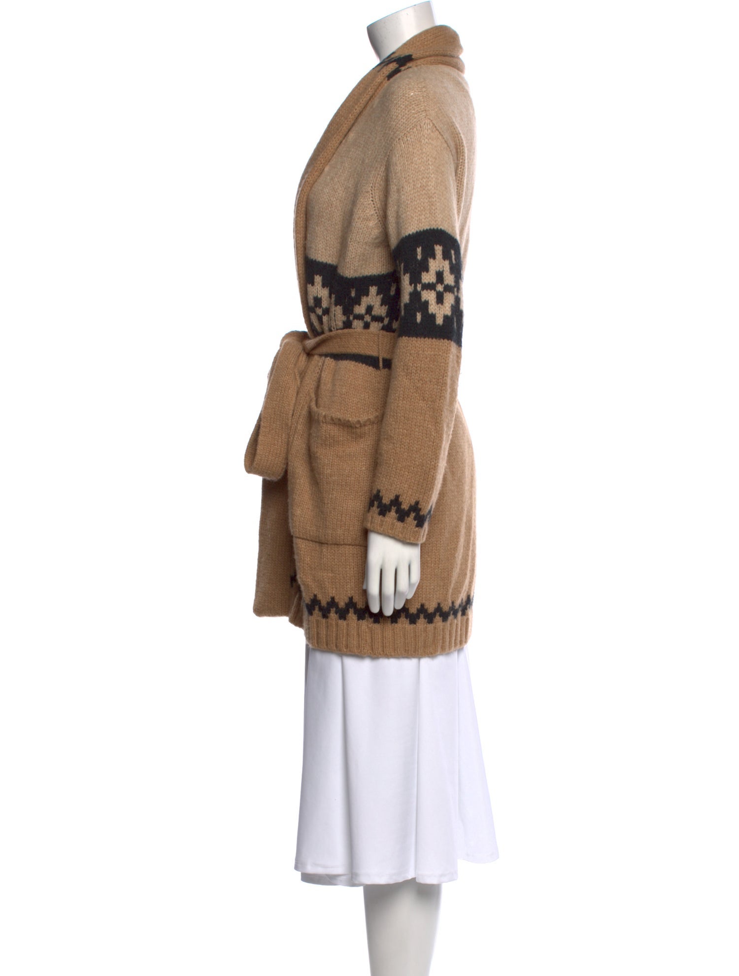 Max Mara Printed V-Neck Sweater