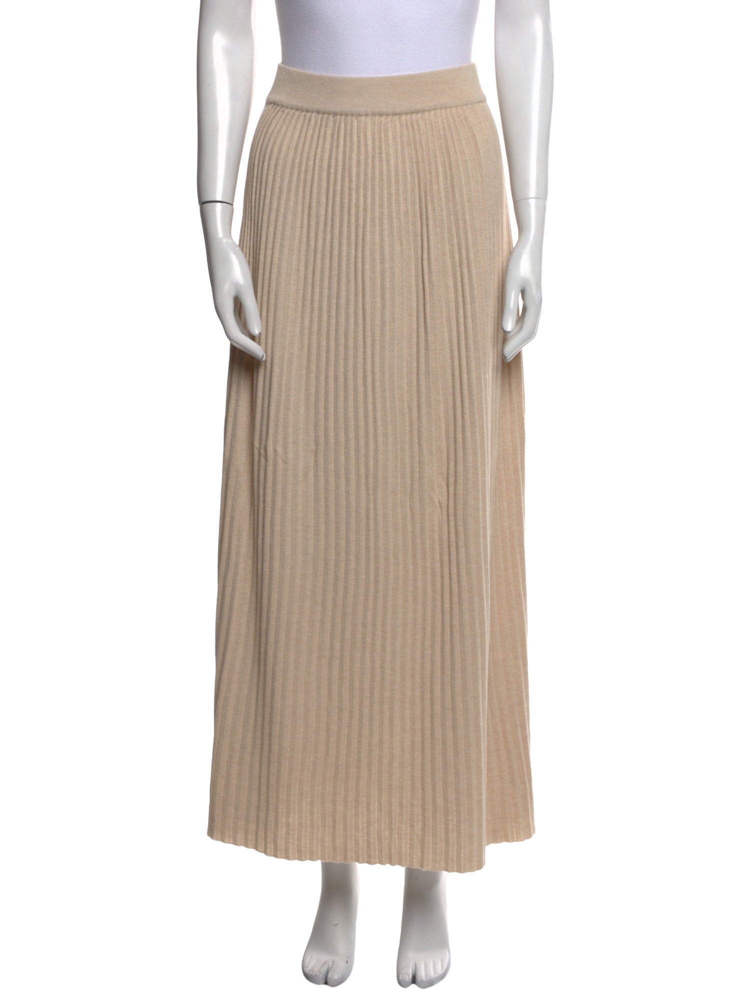 Max Mara Pleated Accents Midi Length Skirt