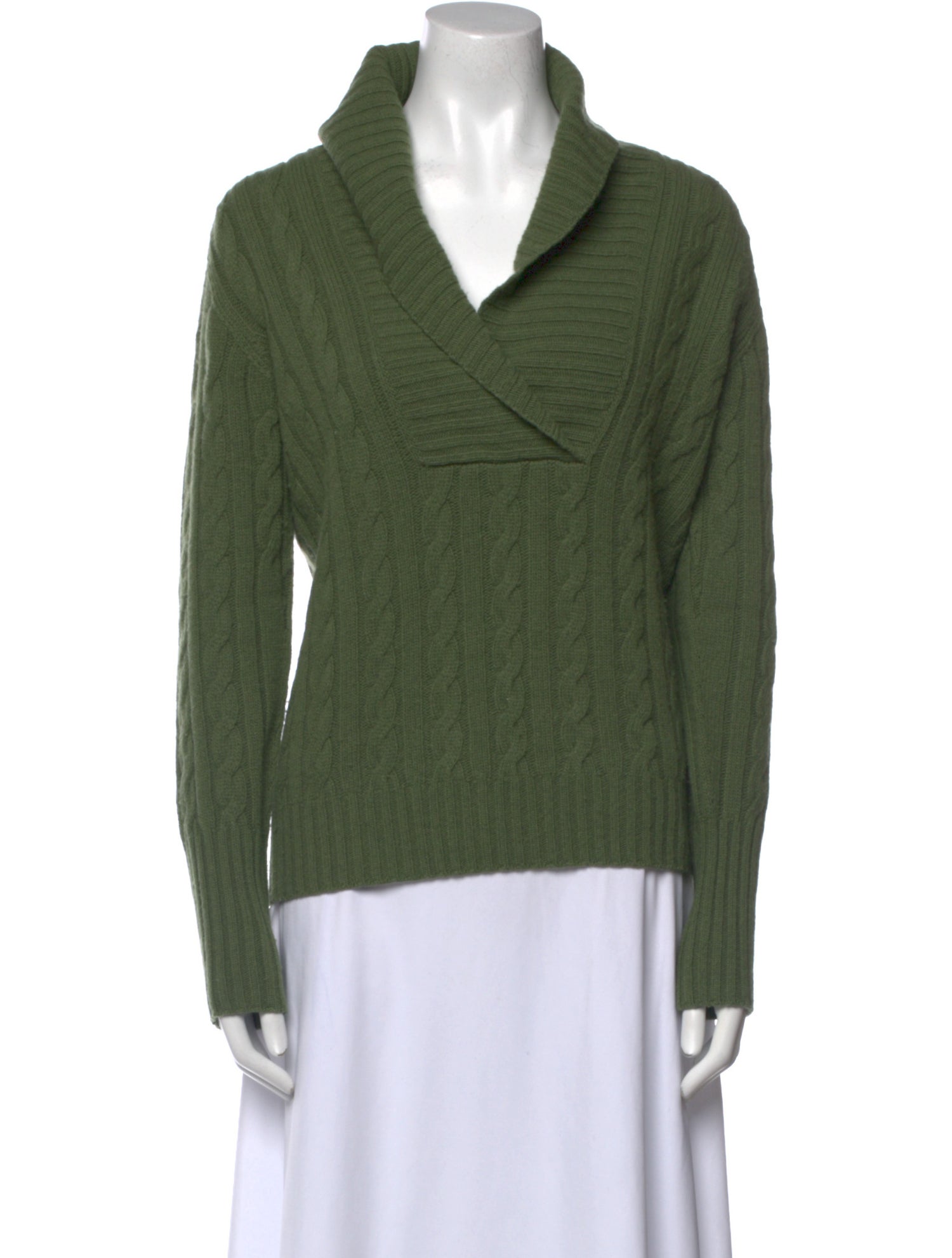 Max Mara Virgin Wool V-Neck Sweater