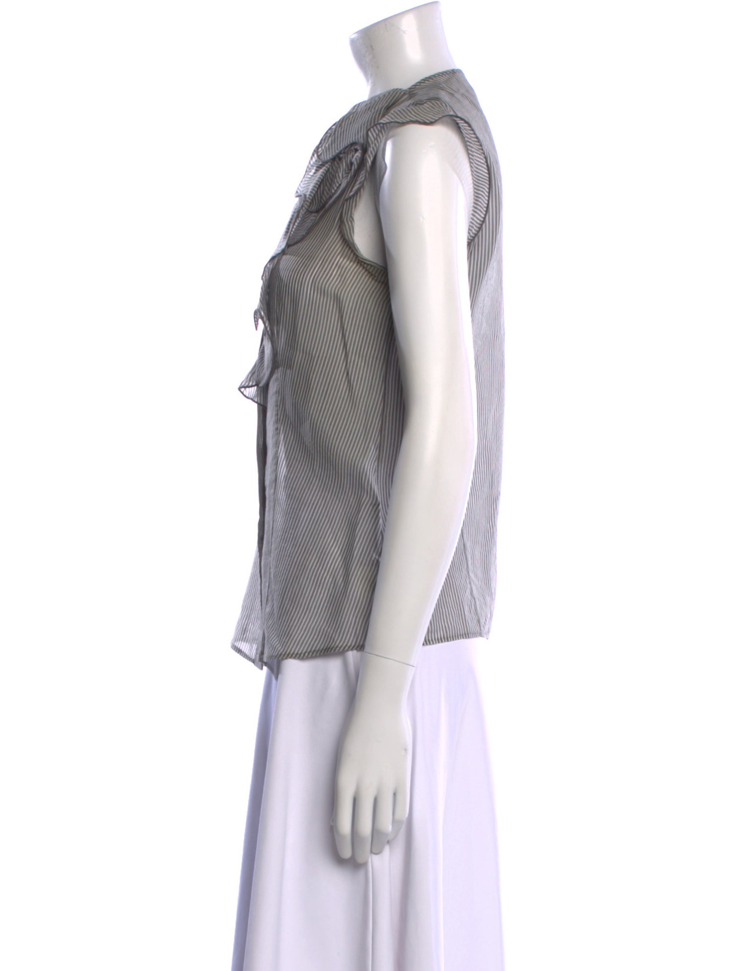 Max Mara Silk Striped Top