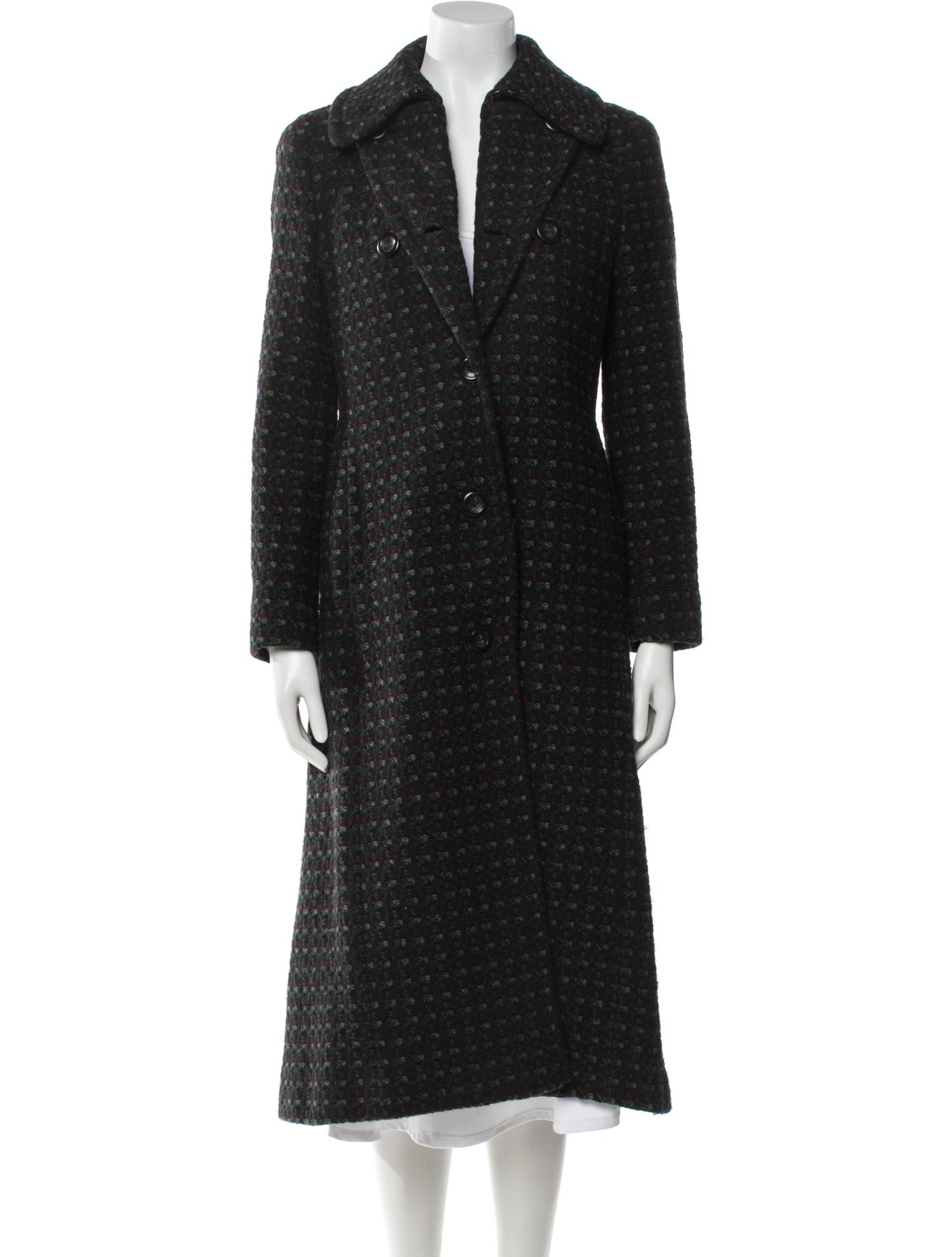 Max Mara Virgin Wool Faux Fur Coat