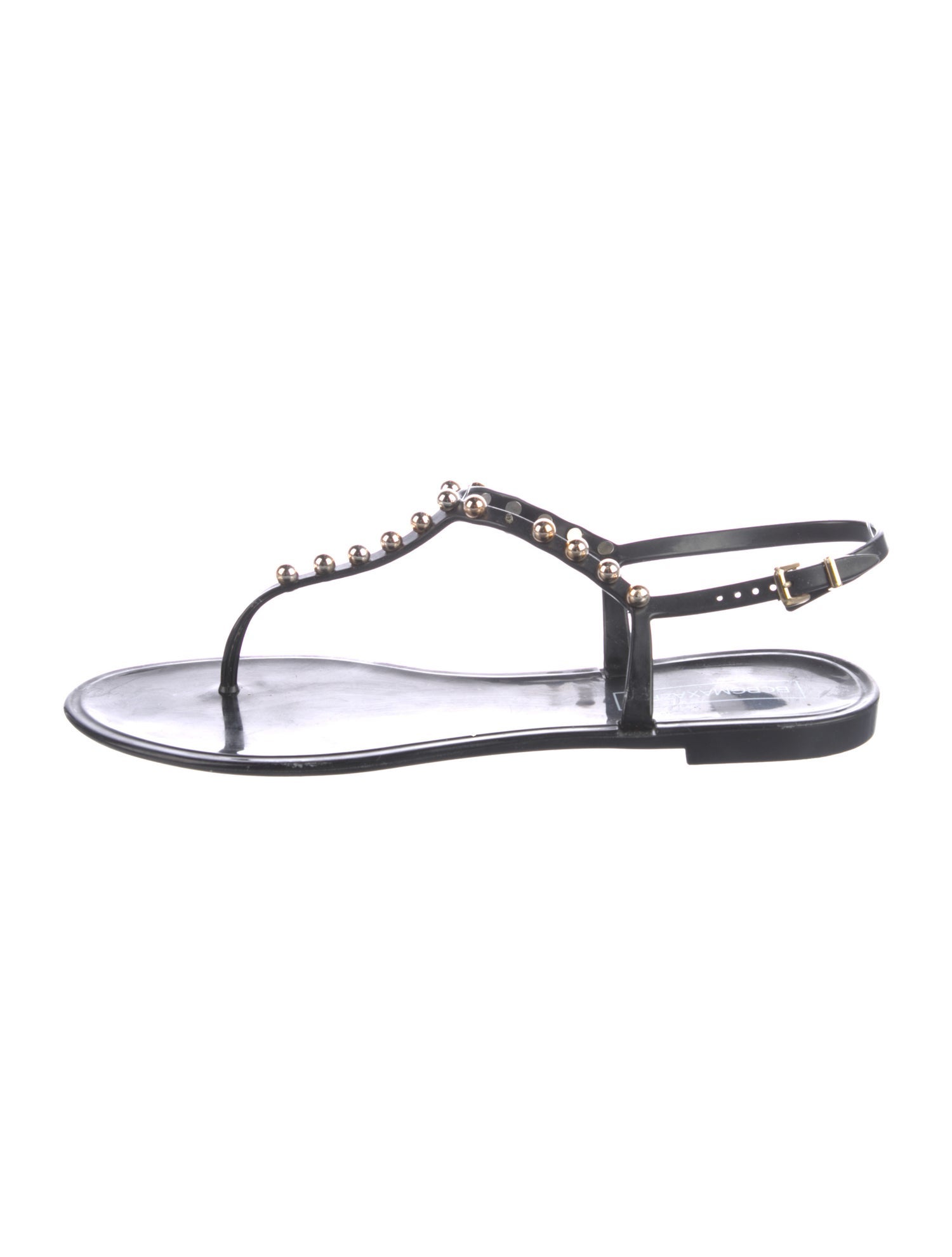 Max Mara Rubber T-Strap Sandals