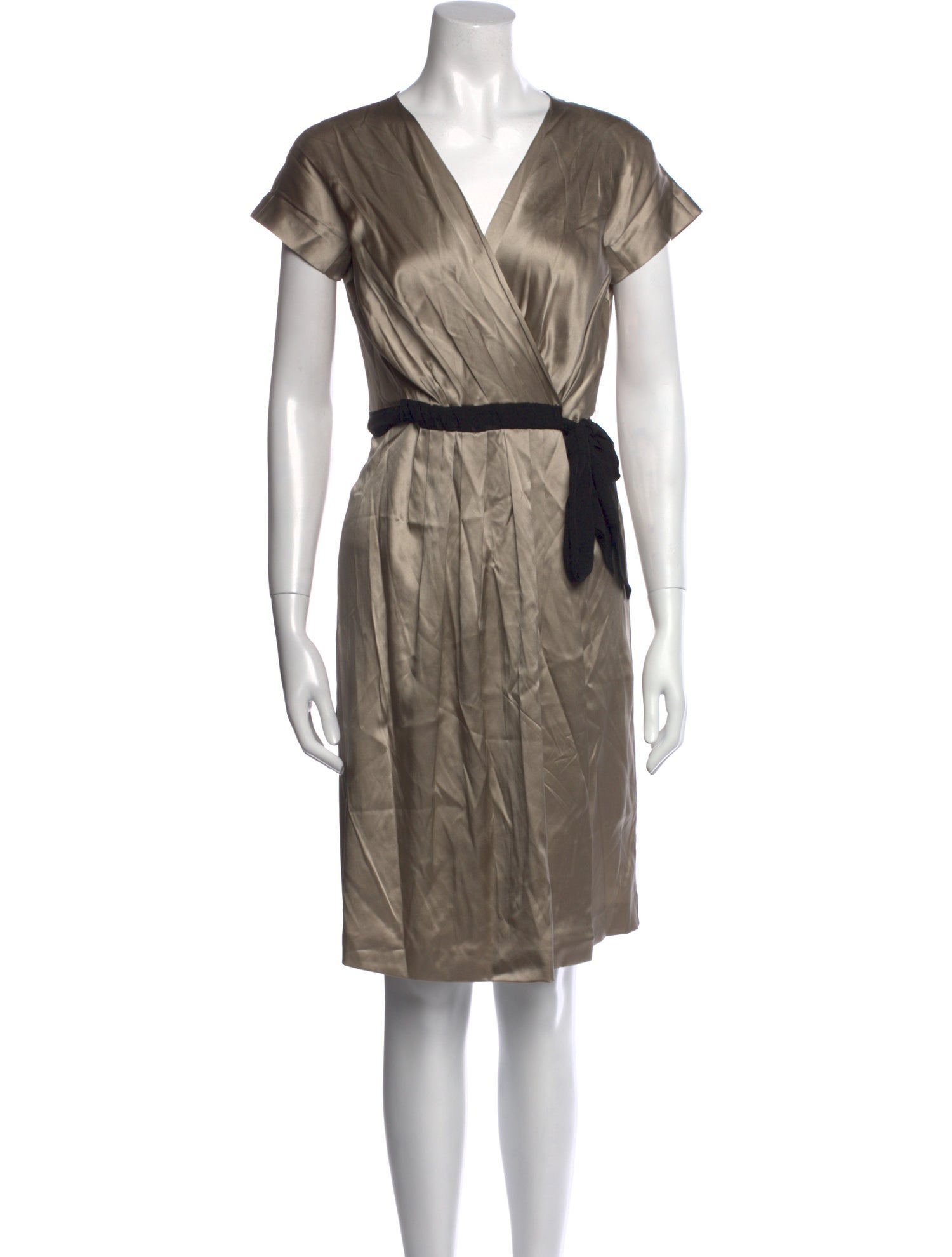 Max Mara V-Neck Mini Dress