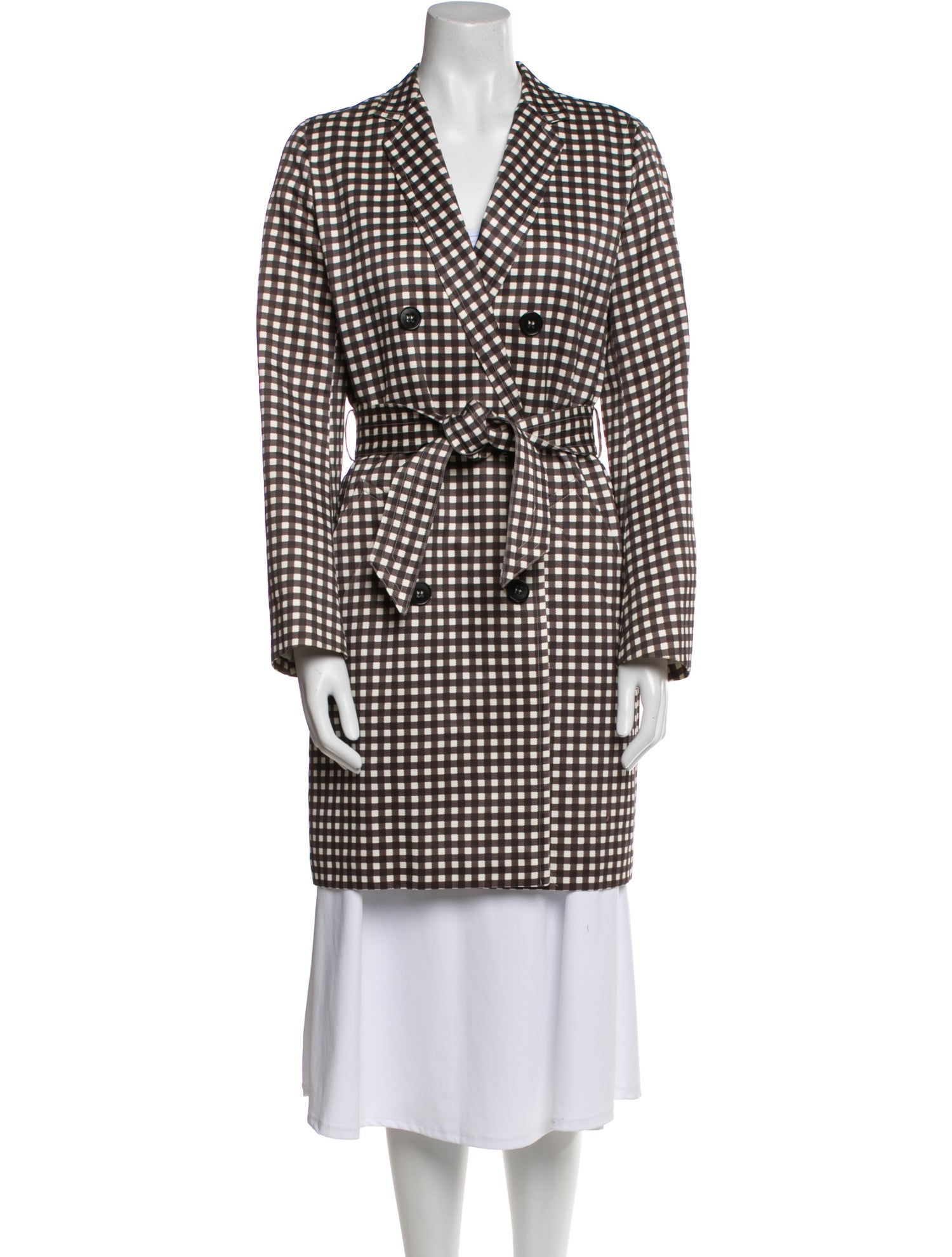 Max Mara Plaid Print Jacket