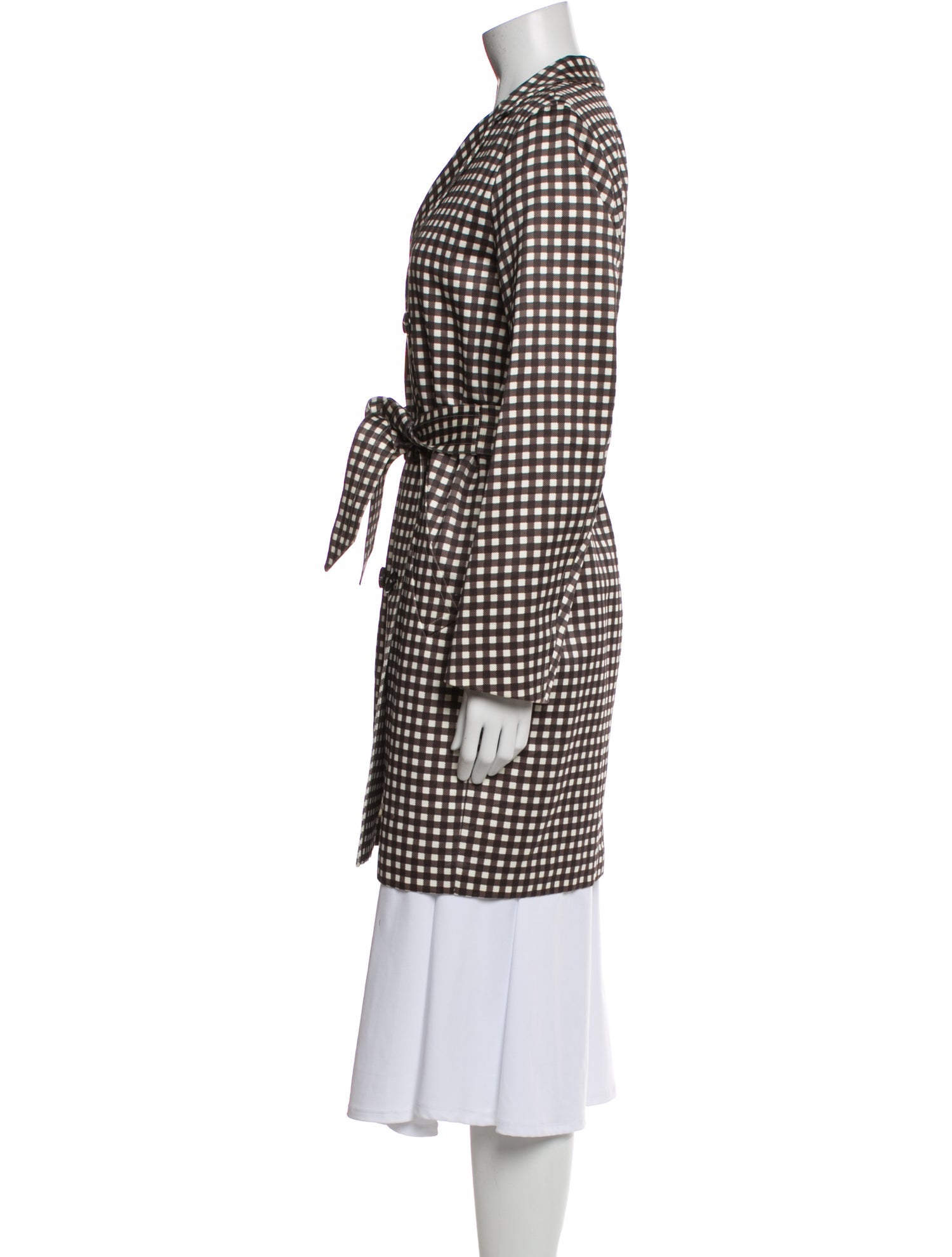 Max Mara Plaid Print Jacket