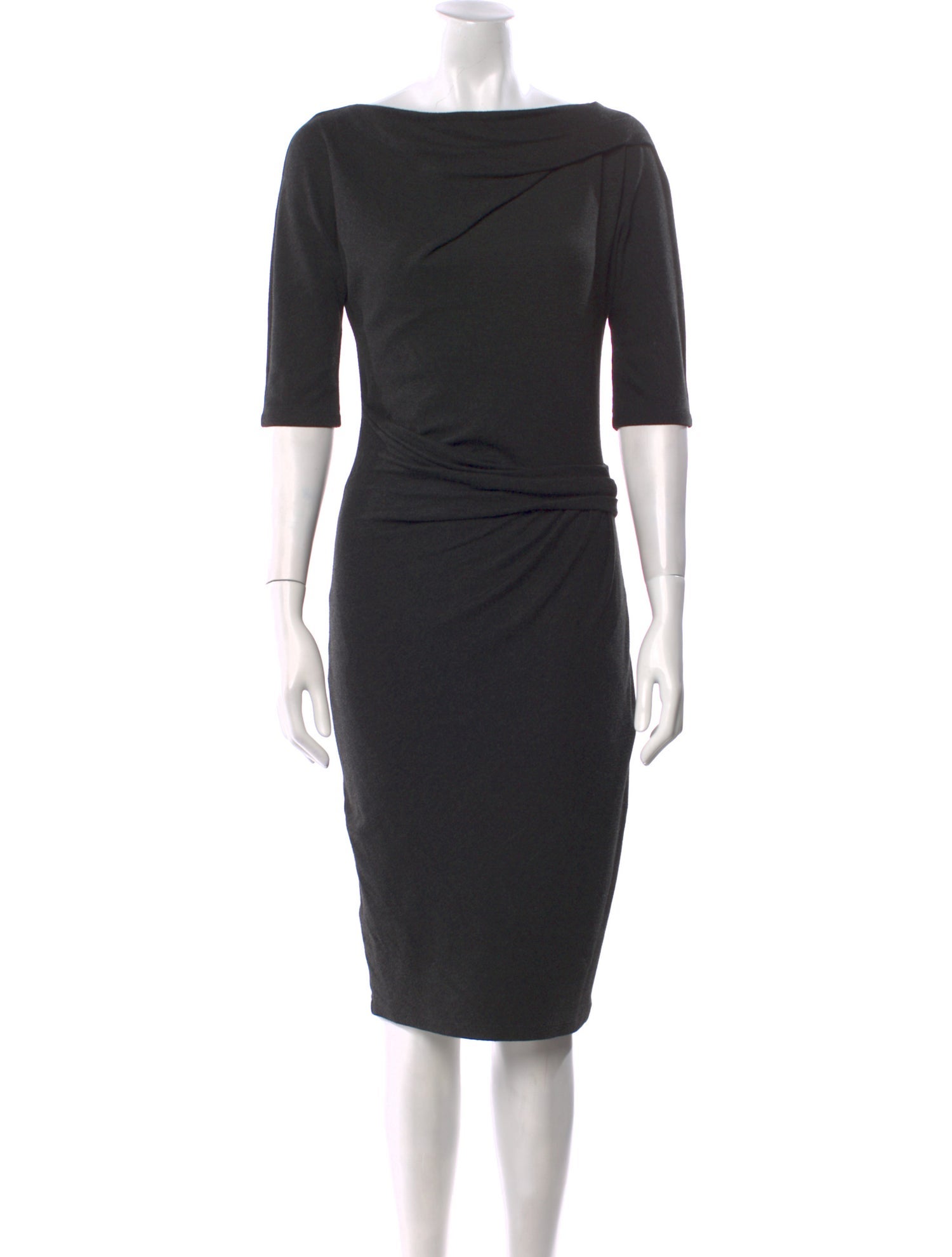 Max Mara Bateau Neckline Knee-Length Dress