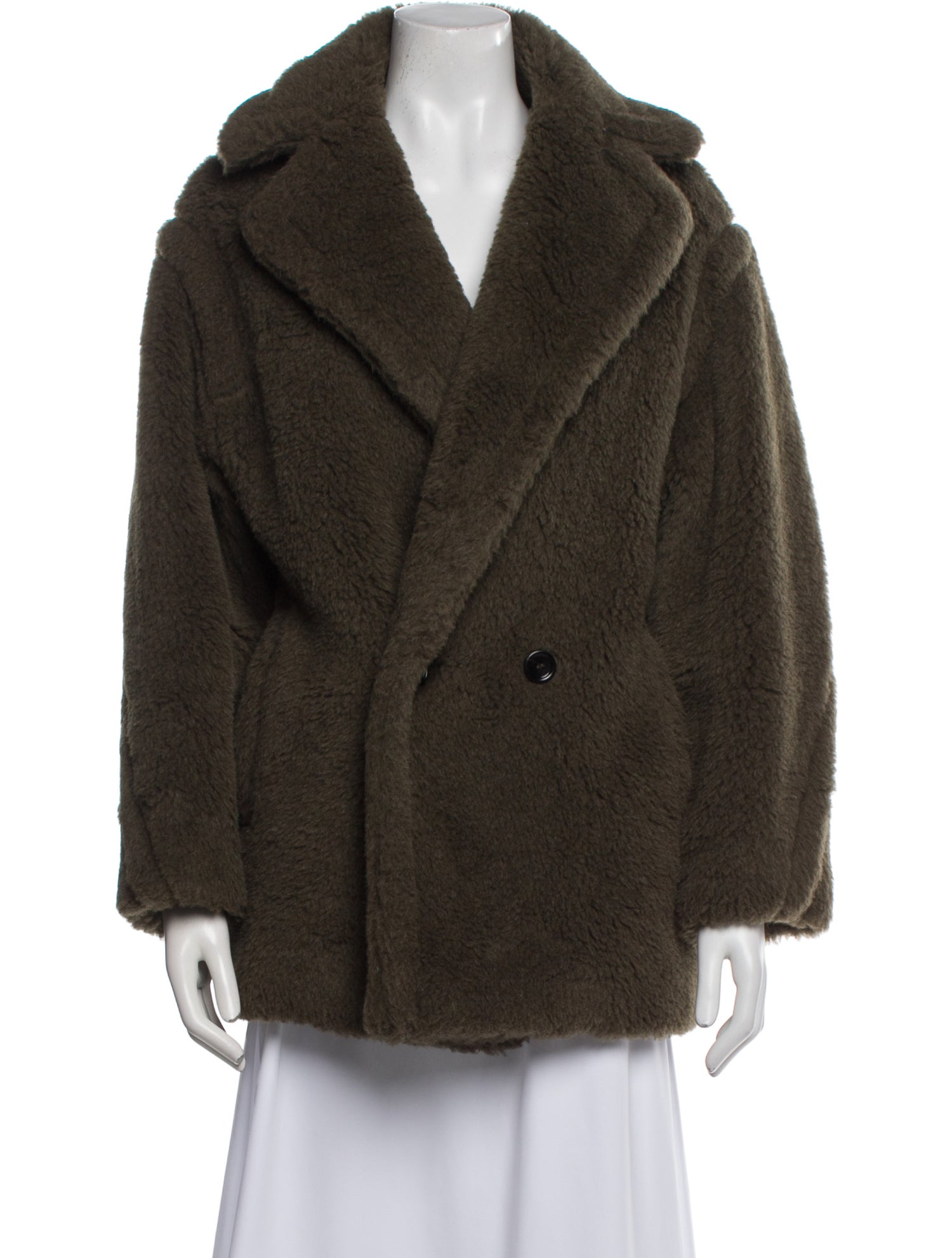 Max Mara Alpaca Faux Fur Jacket