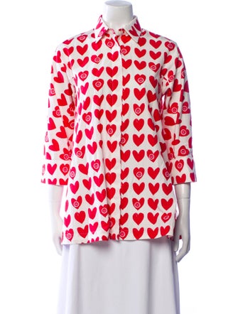 Max Mara Printed Three-Quarter Sleeve Tunic