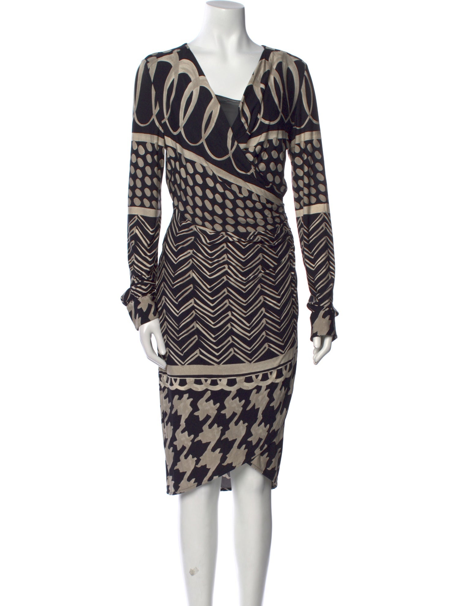 Max Mara Printed Midi Length Dress
