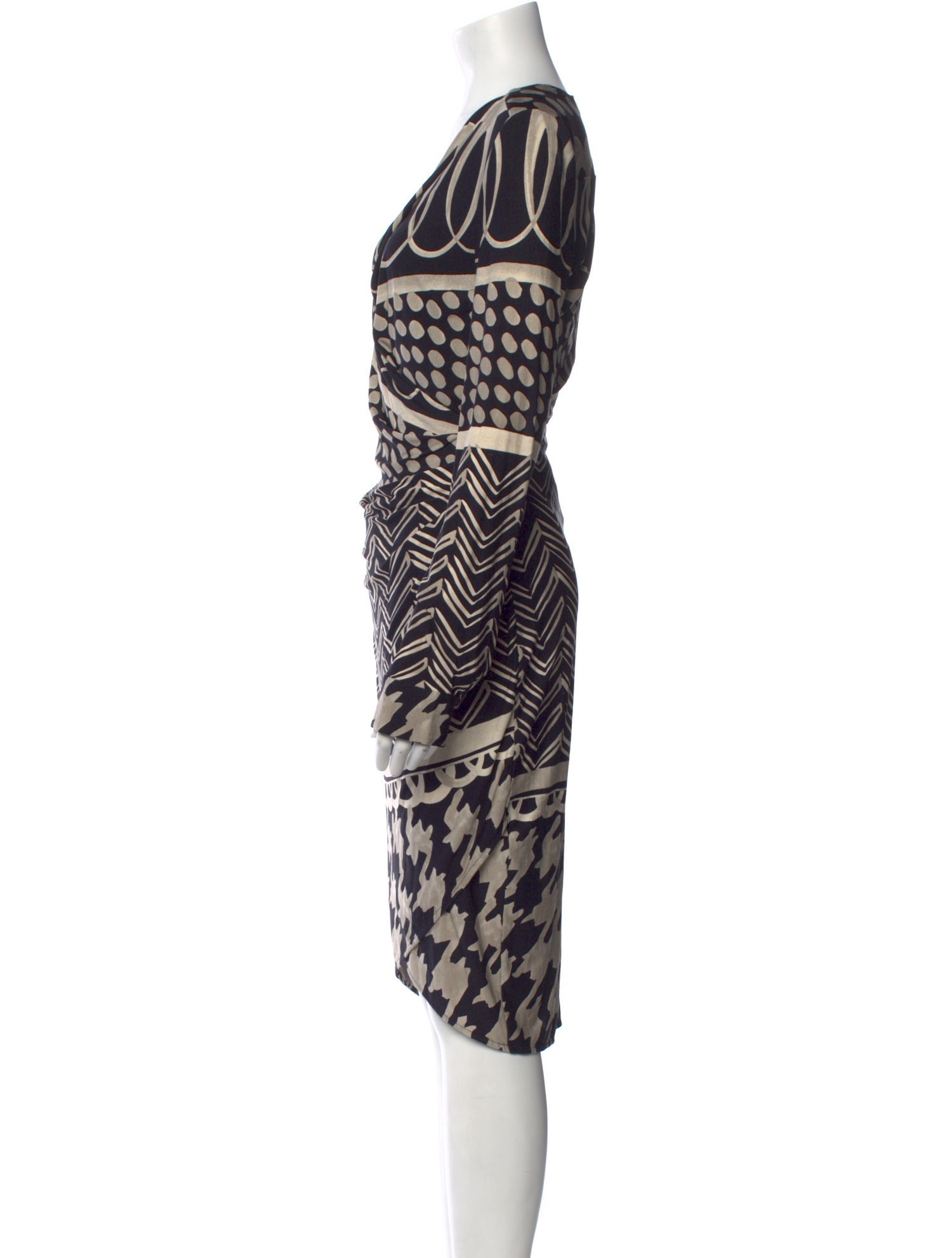 Max Mara Printed Midi Length Dress