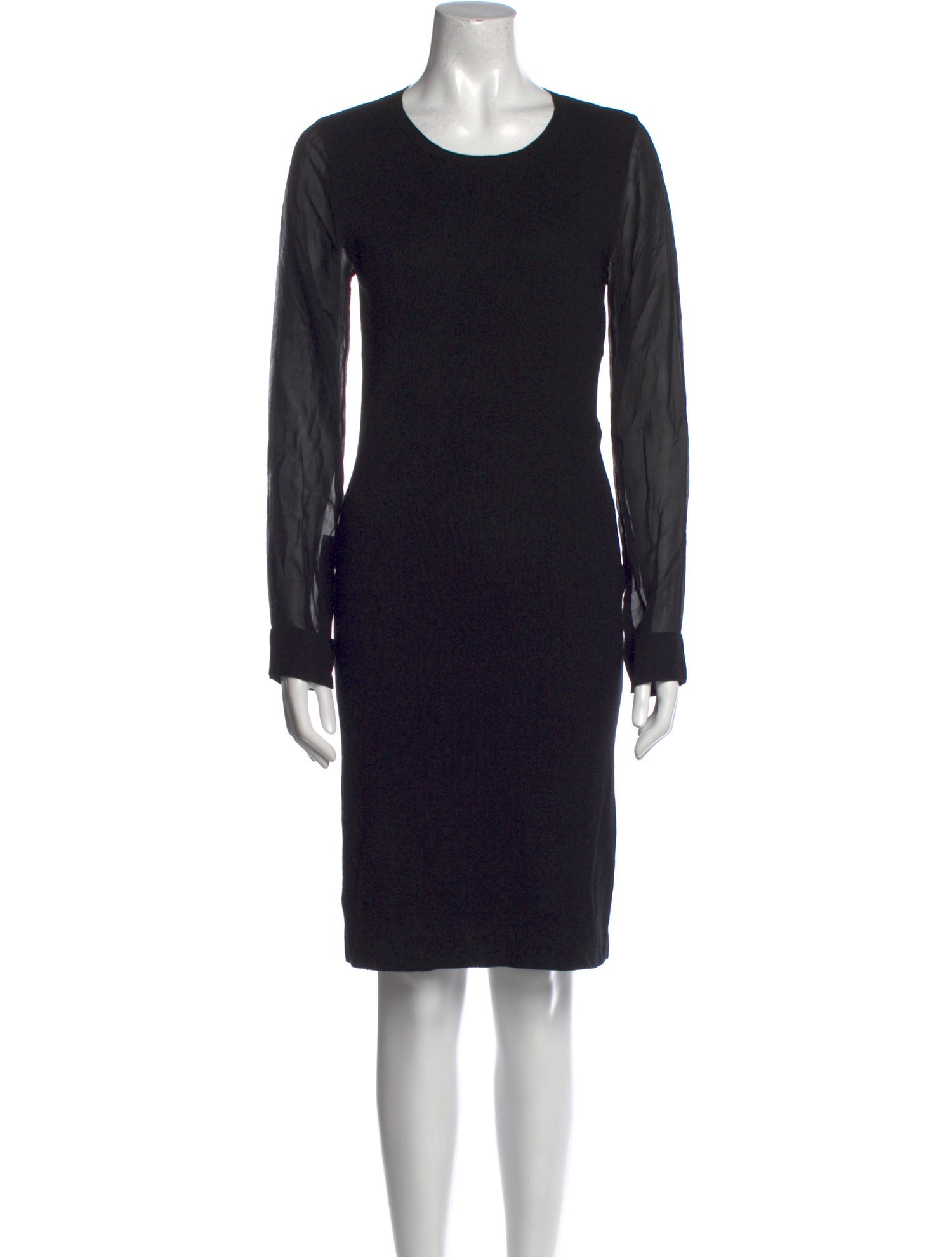Max Mara Crew Neck Knee-Length Dress
